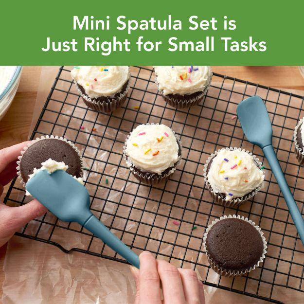 Tovolo FLEX-CORE MINI SPAT SPOON ALL SILICONE BLUE SLATE - Marcel’s Culinary Experience