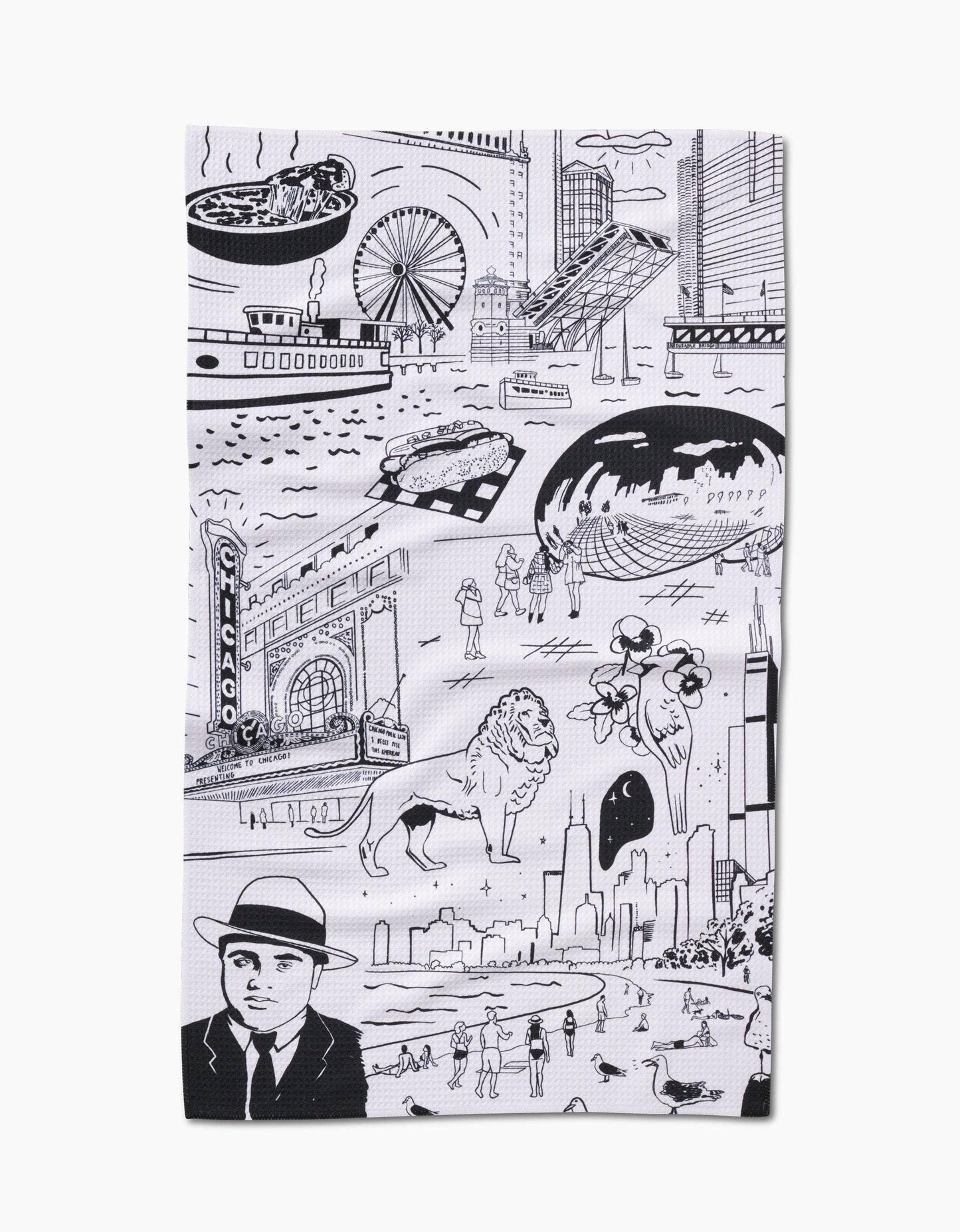 Geometry Chicago Tea Towel - Marcel’s Culinary Experience