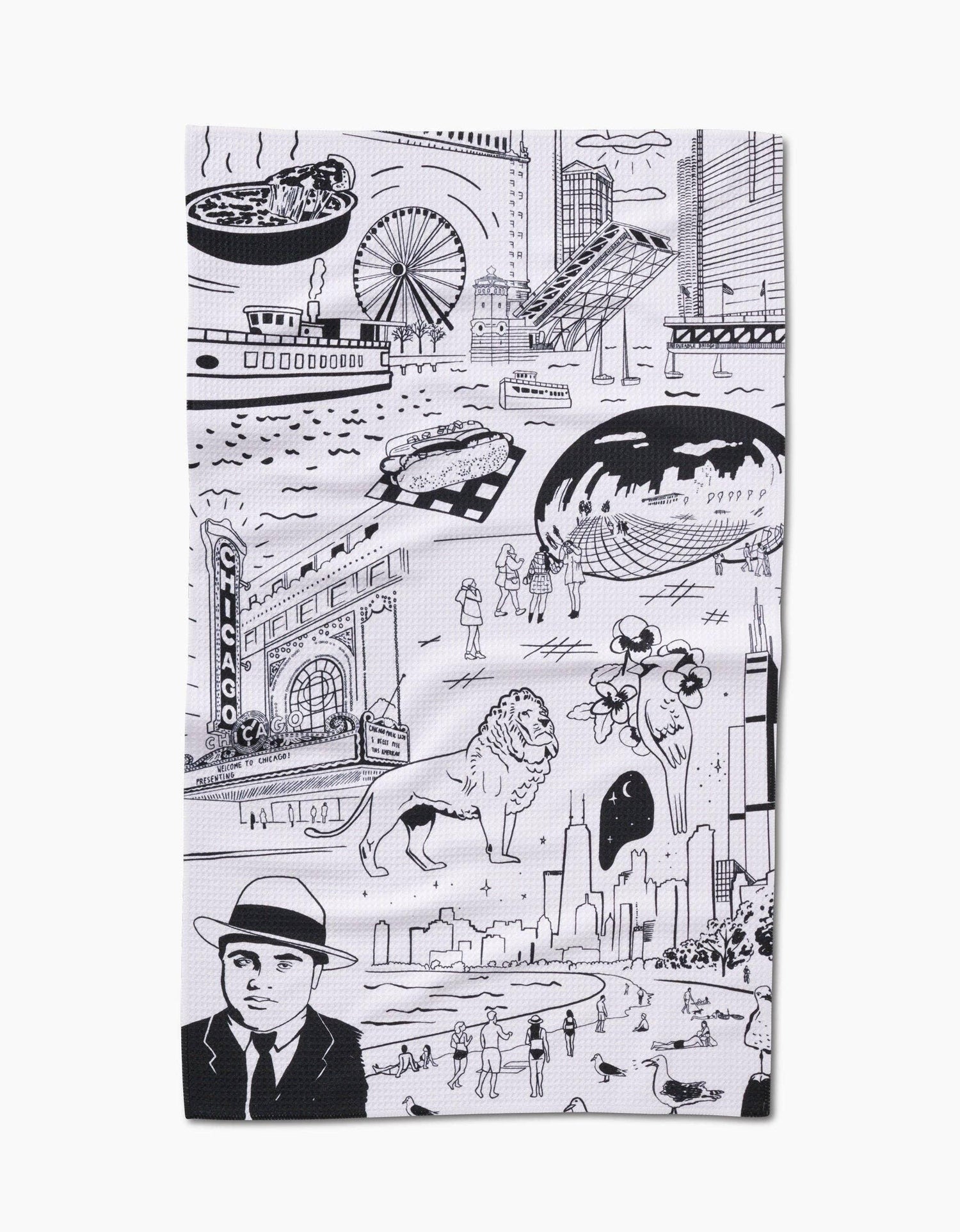 Geometry Chicago Tea Towel - Marcel’s Culinary Experience