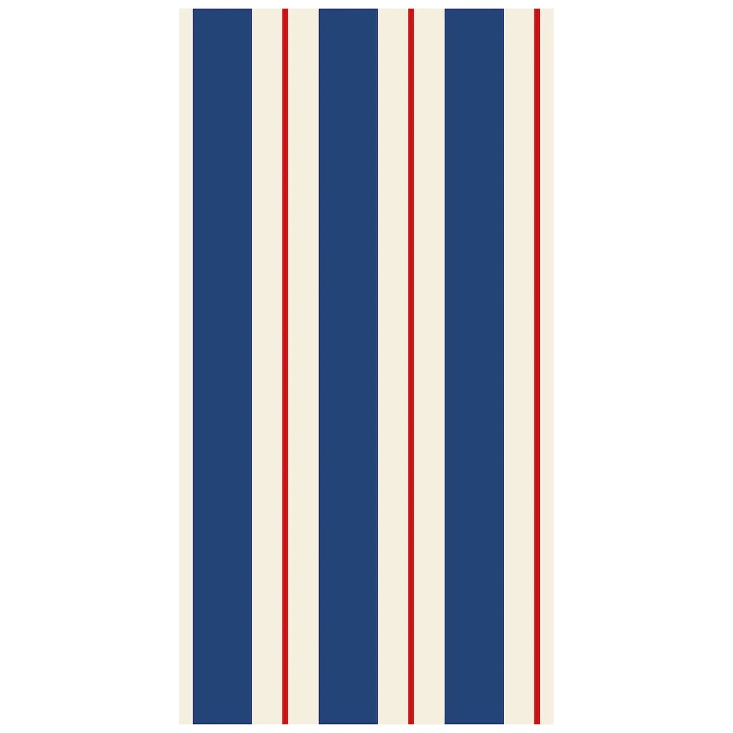 Hester & Cook Navy & Red Awning Stripe Guest Napkins - Marcel’s Culinary Experience