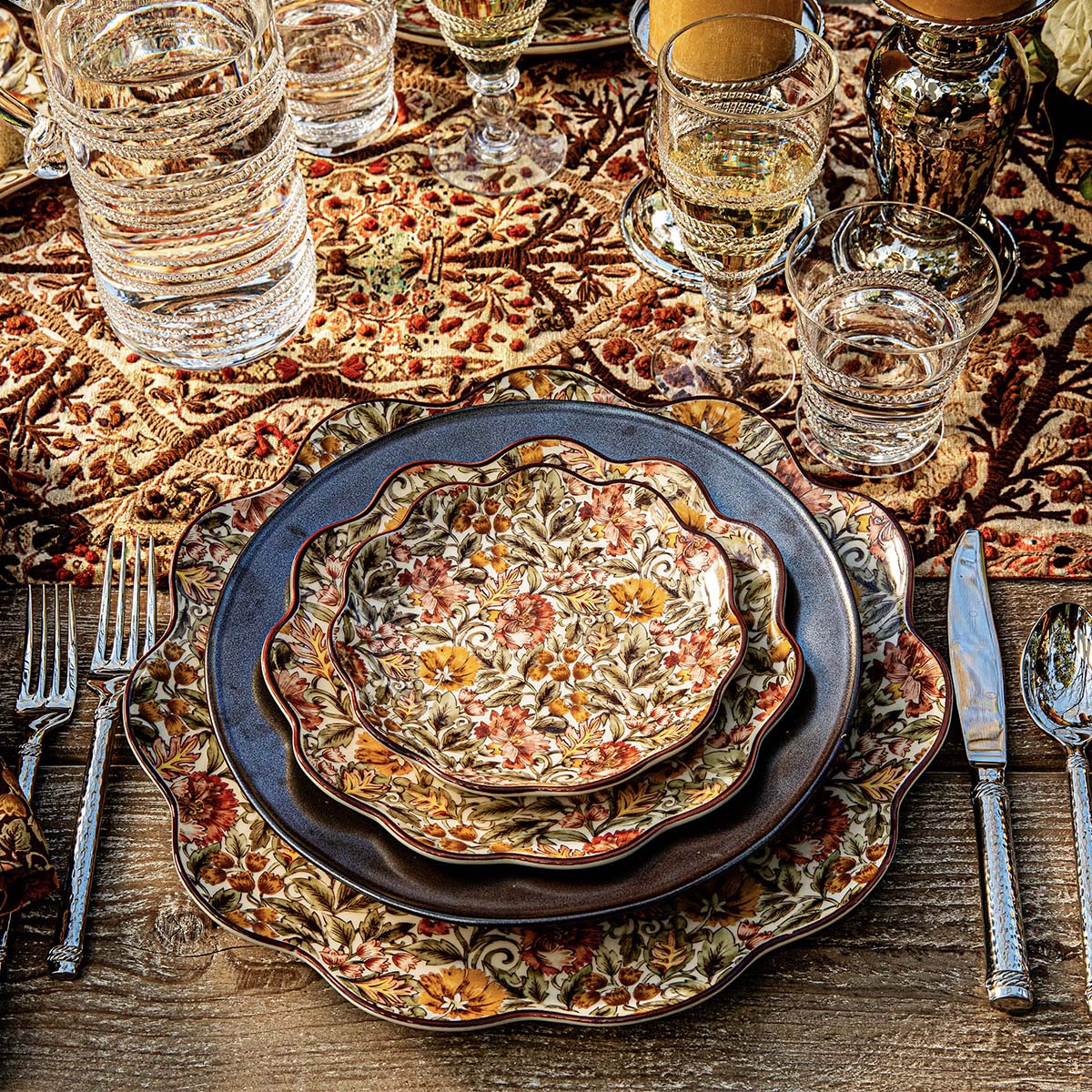 Juliska Willa Cocktail Plates Set/4 - Amber