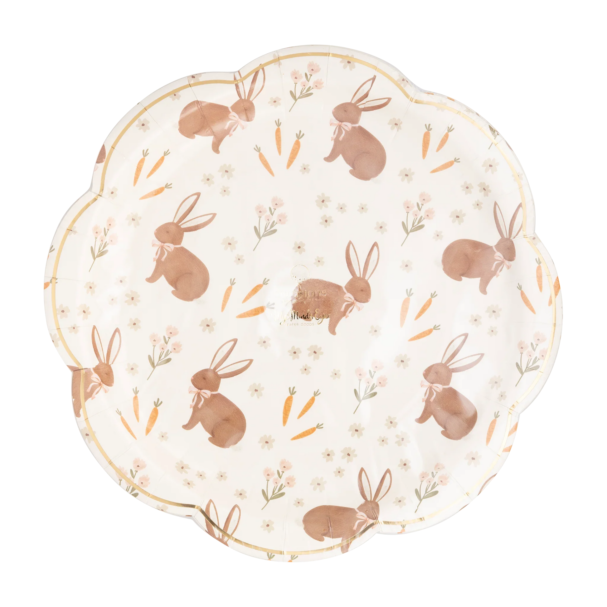 Occasions Rabbit Scatter Paper Plate - Marcel’s Culinary Experience