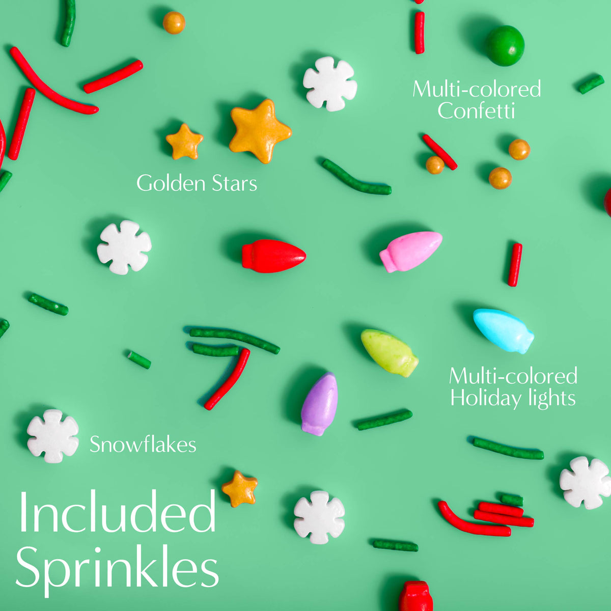Sprinklemania Holiday Lights Sprinkles, 3.5 oz Cube