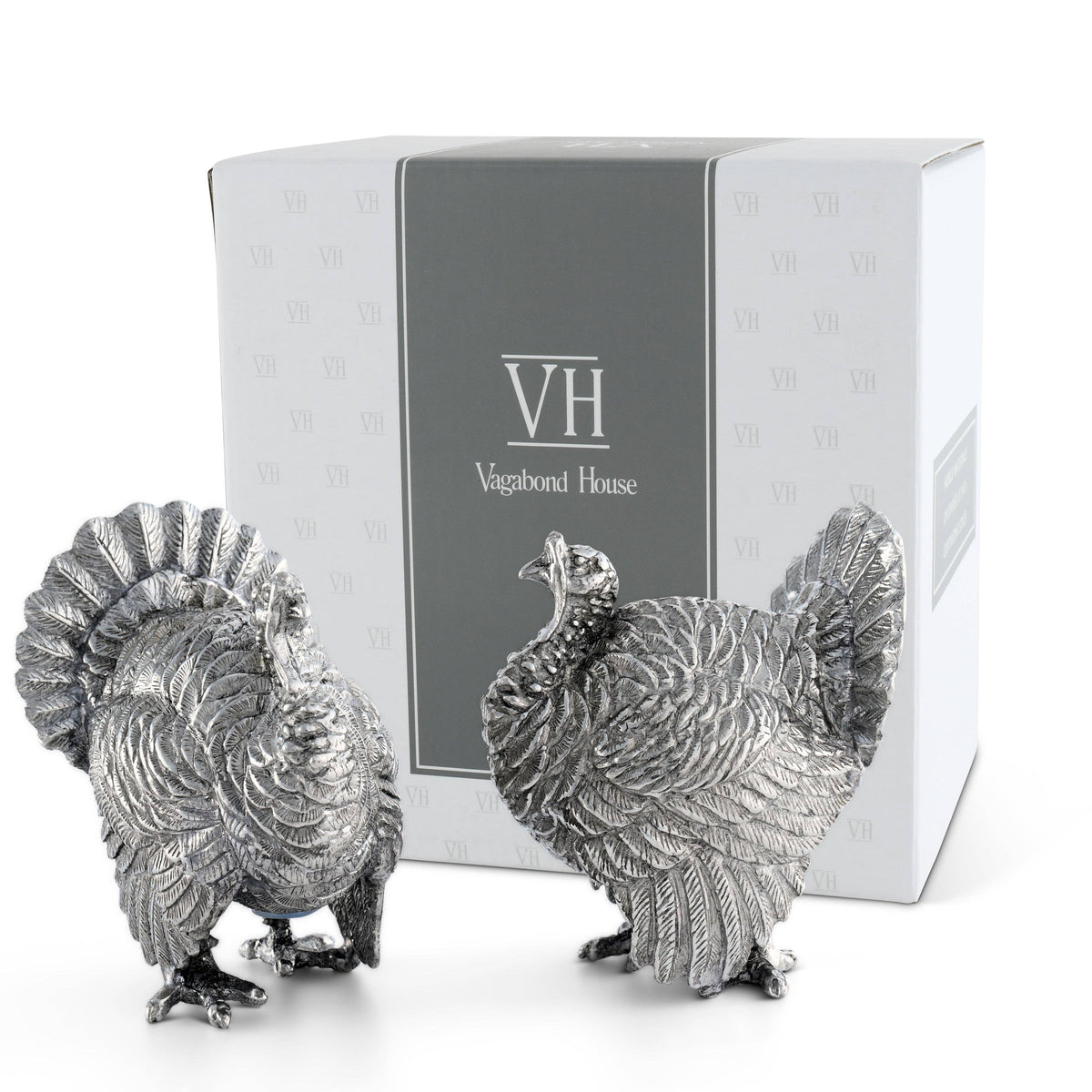 Pewter Turkey Salt & Pepper Shakers