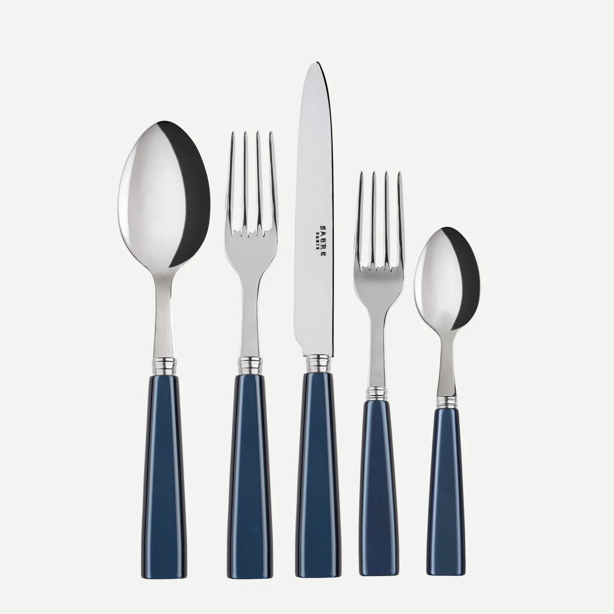 Sabre Icône 5-Piece Place Setting, Steel Blue