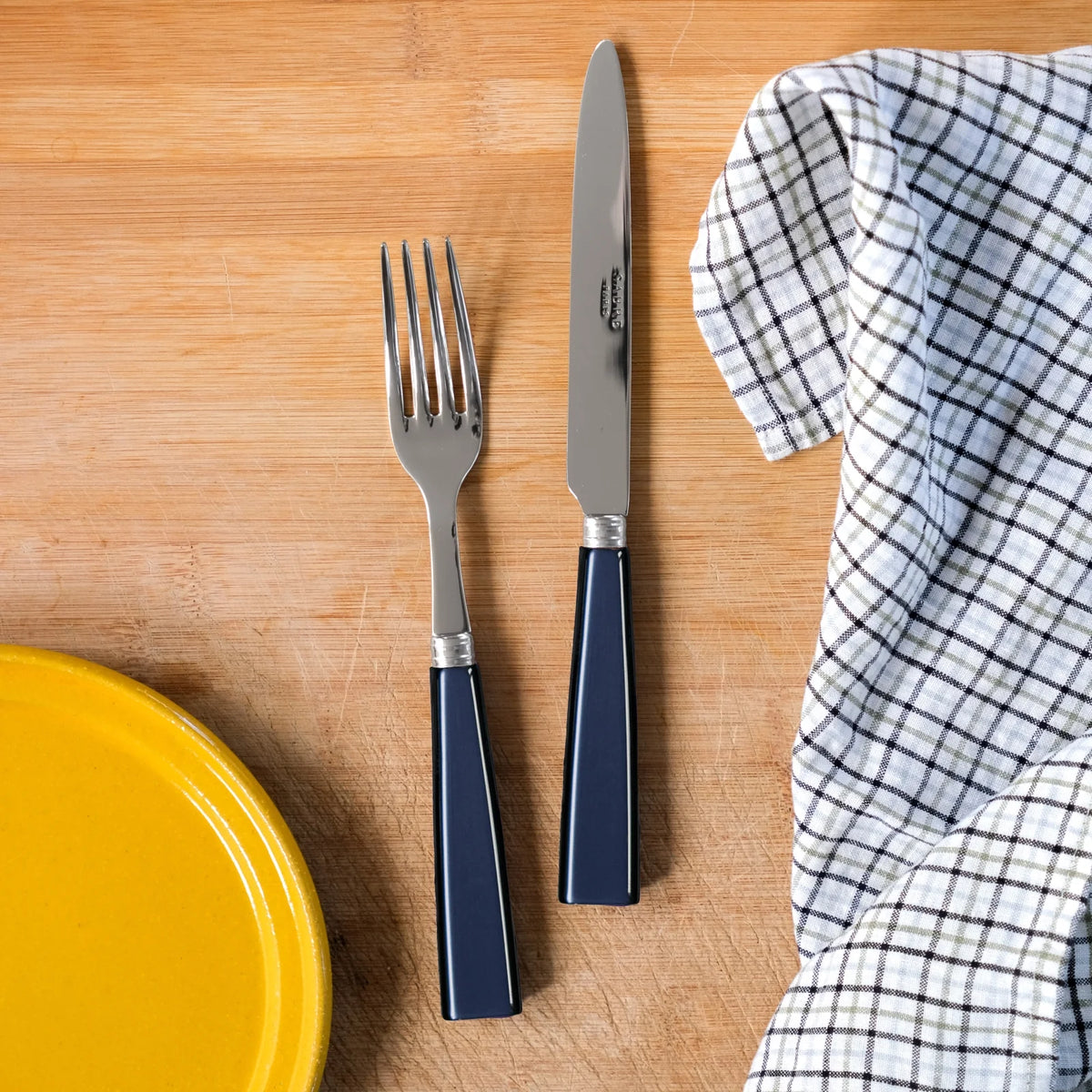 Sabre Icône 5-Piece Place Setting, Steel Blue