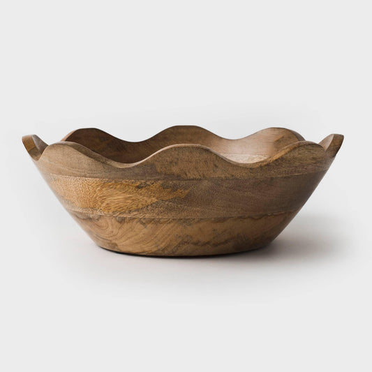 Scalloped Wooden Bowls - Marcel’s Culinary Experience