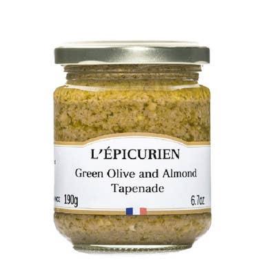 L'Epicurien Green Olive & Almond Tapenade - 6.7oz - Marcel’s Culinary Experience