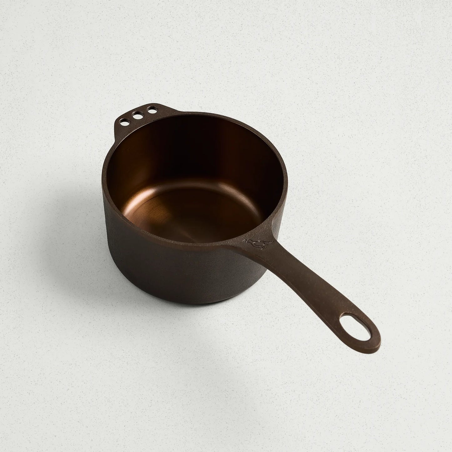 Smithey 1 Qt. Cast Iron Saucepan with Glass Lid