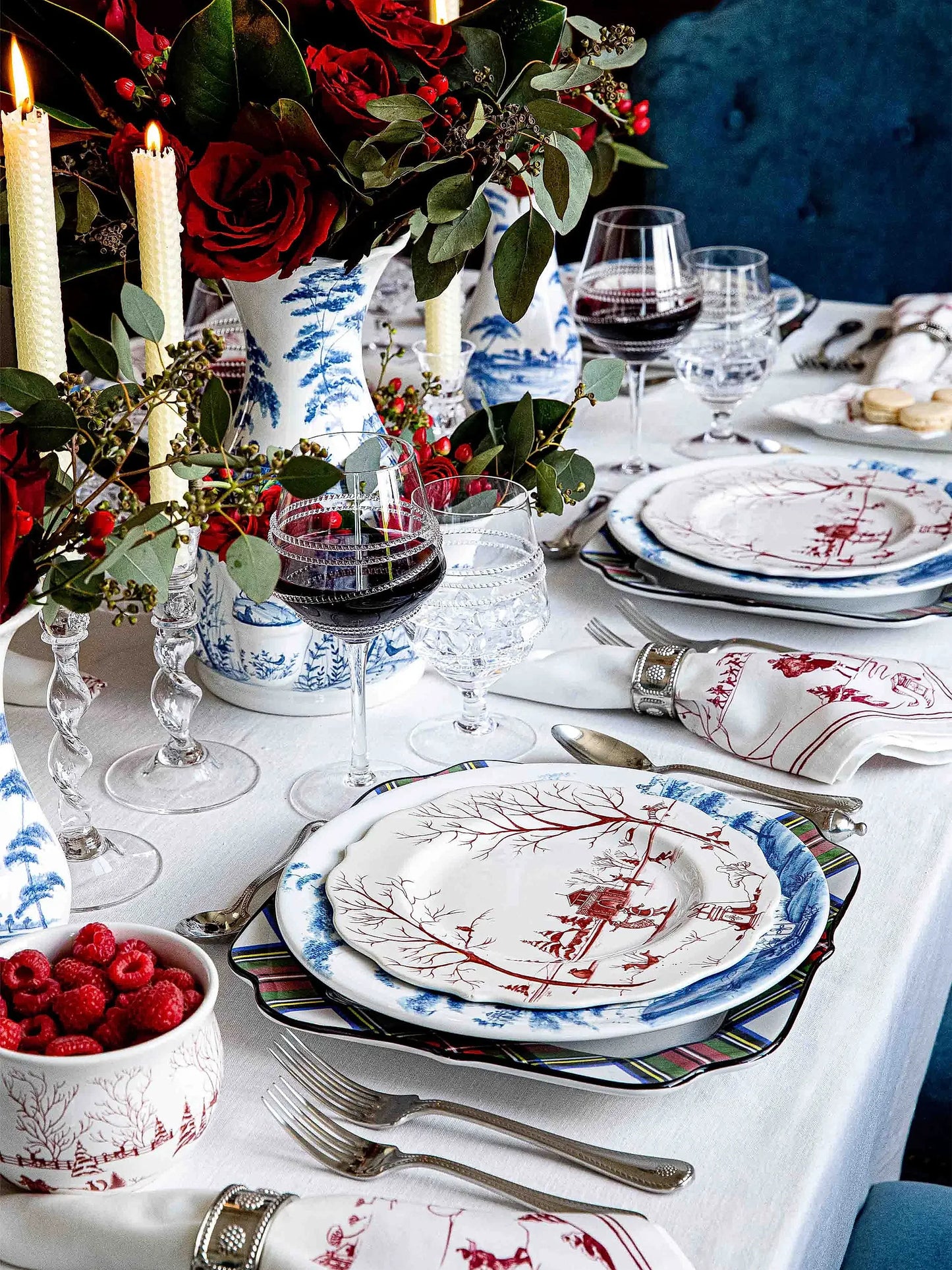 Juliska Country Estate Winter Frolic Comfort Bowl - Ruby