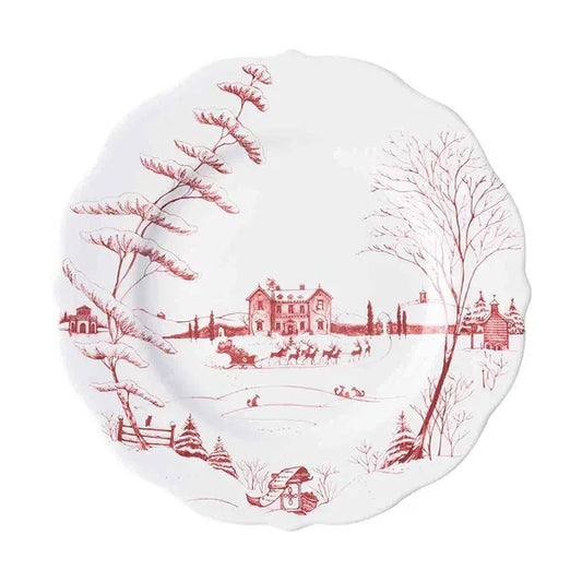 Juliska Country Estate Winter Frolic Dinner Plate - Ruby - Marcel’s Culinary Experience