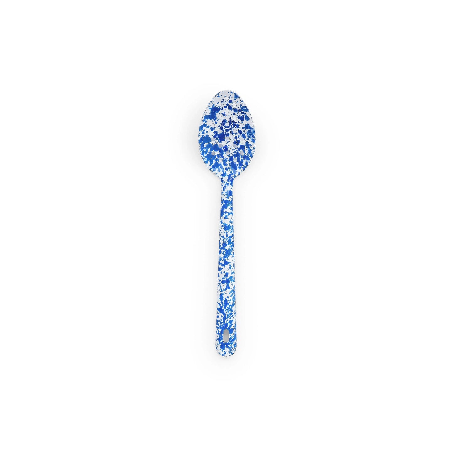 Splatter Enamelware Large Slotted Spoon