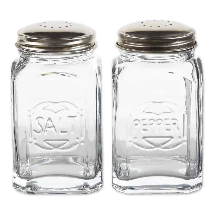 Retro Glass Salt & Pepper Shaker Set - Marcel’s Culinary Experience
