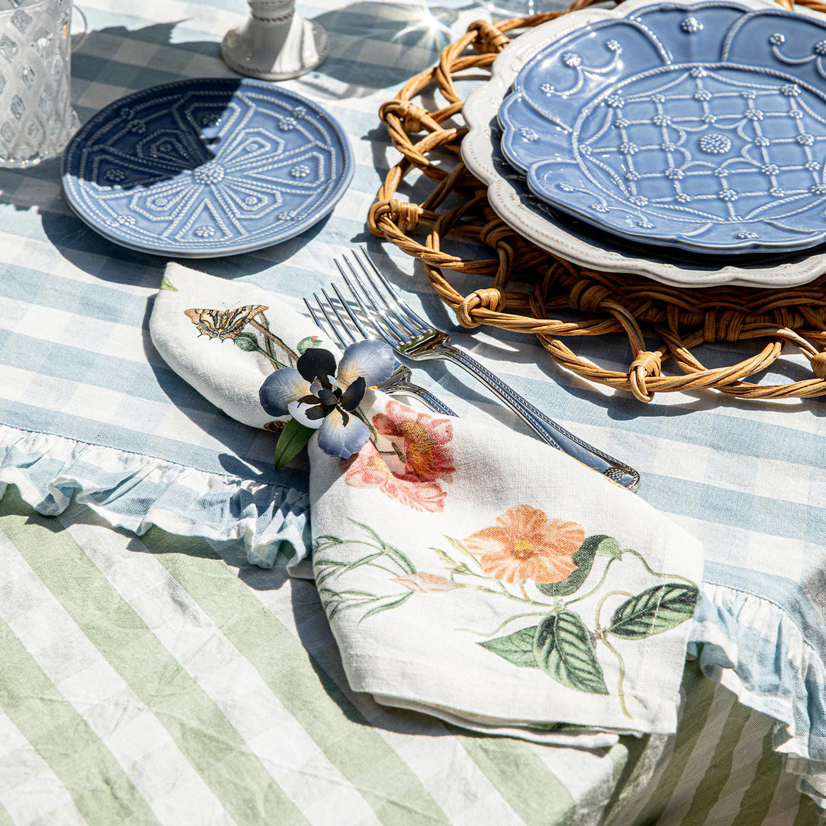 Juliska Floral Garden Linen Dinner Napkins - Set of 4