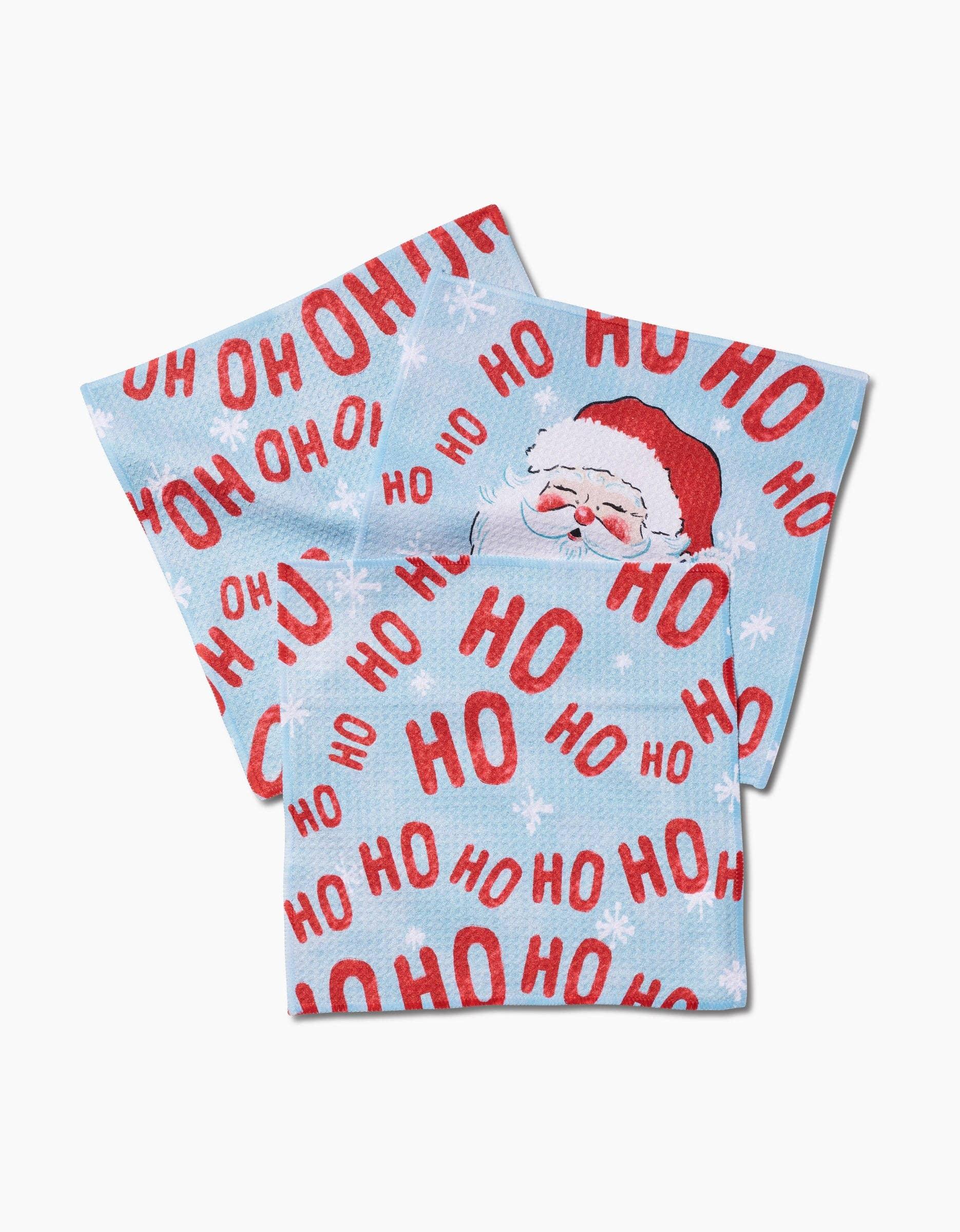 Geometry Merry Santa Claus Dish Cloth - Marcel’s Culinary Experience