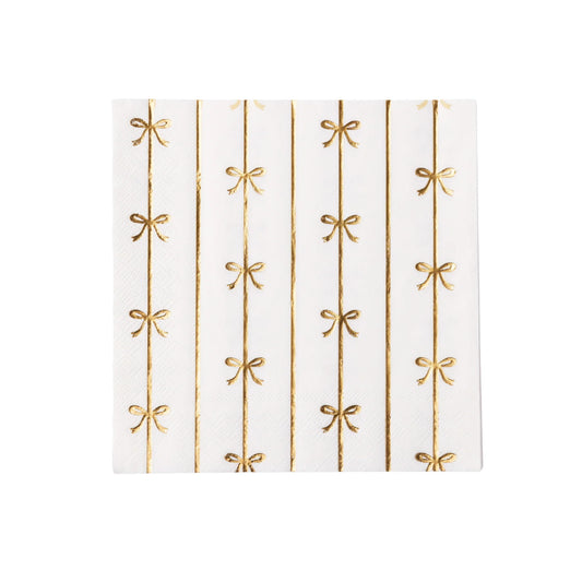 GOLD SIGNATURE BOW LARGE NAPKINS - Marcel’s Culinary Experience