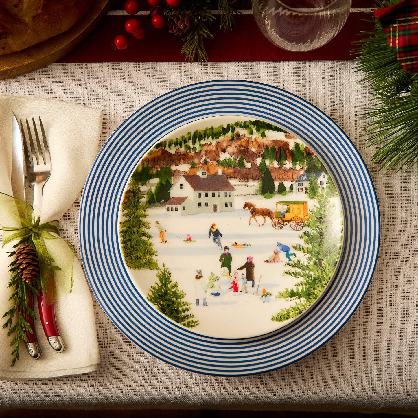 Caskata X Felix Doolittle Winter Wonderland Plate - Marcel’s Culinary Experience