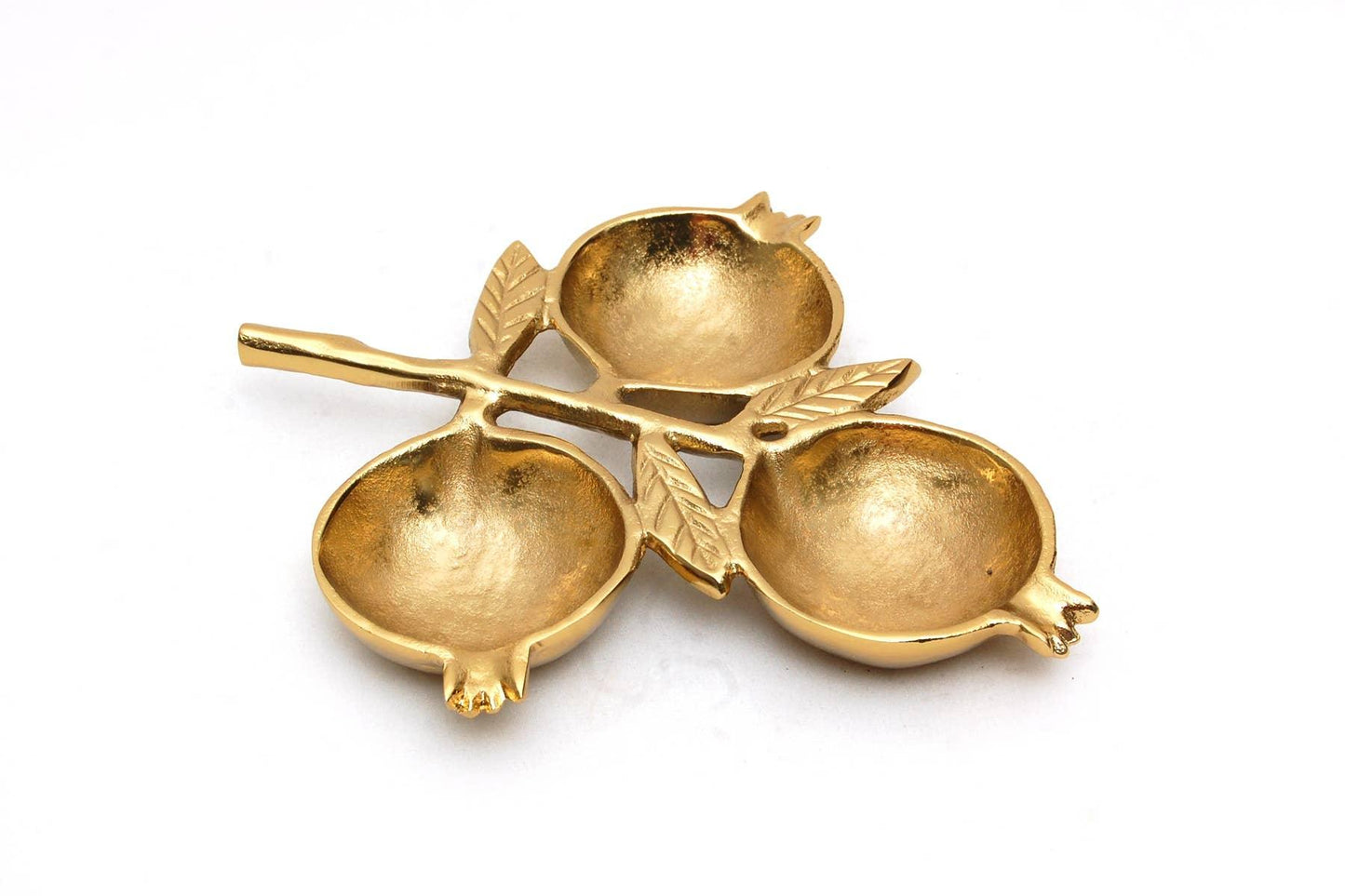 Gold Pomegranate 3-Section Bowl