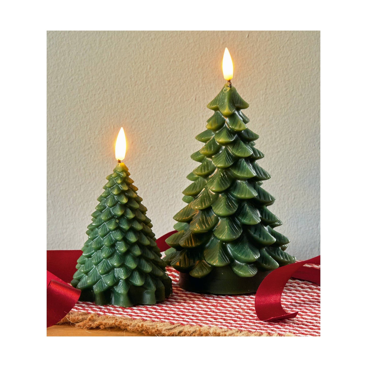 Tag Pine Tree Led Candle Small