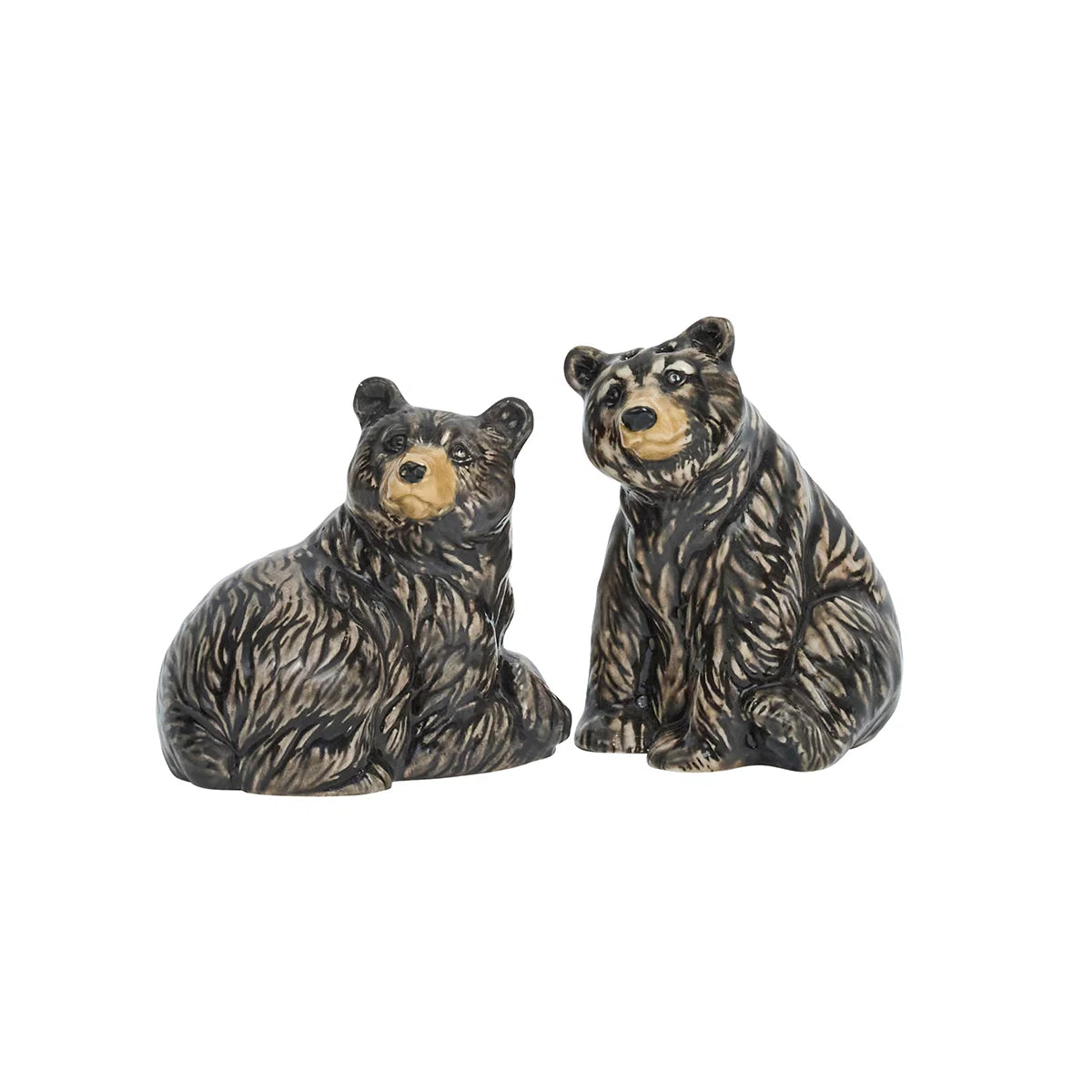 Juliska Clever Creatures Black Bear Salt & Pepper Shakers