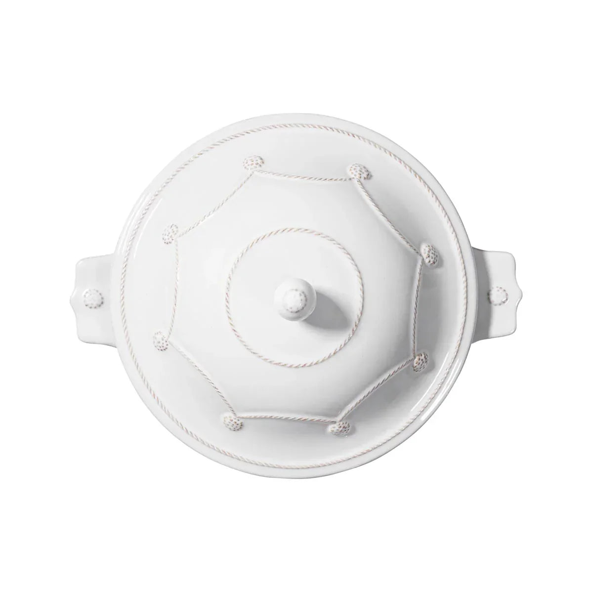 Juliska Berry & Thread Casserole with Lid - Whitewash