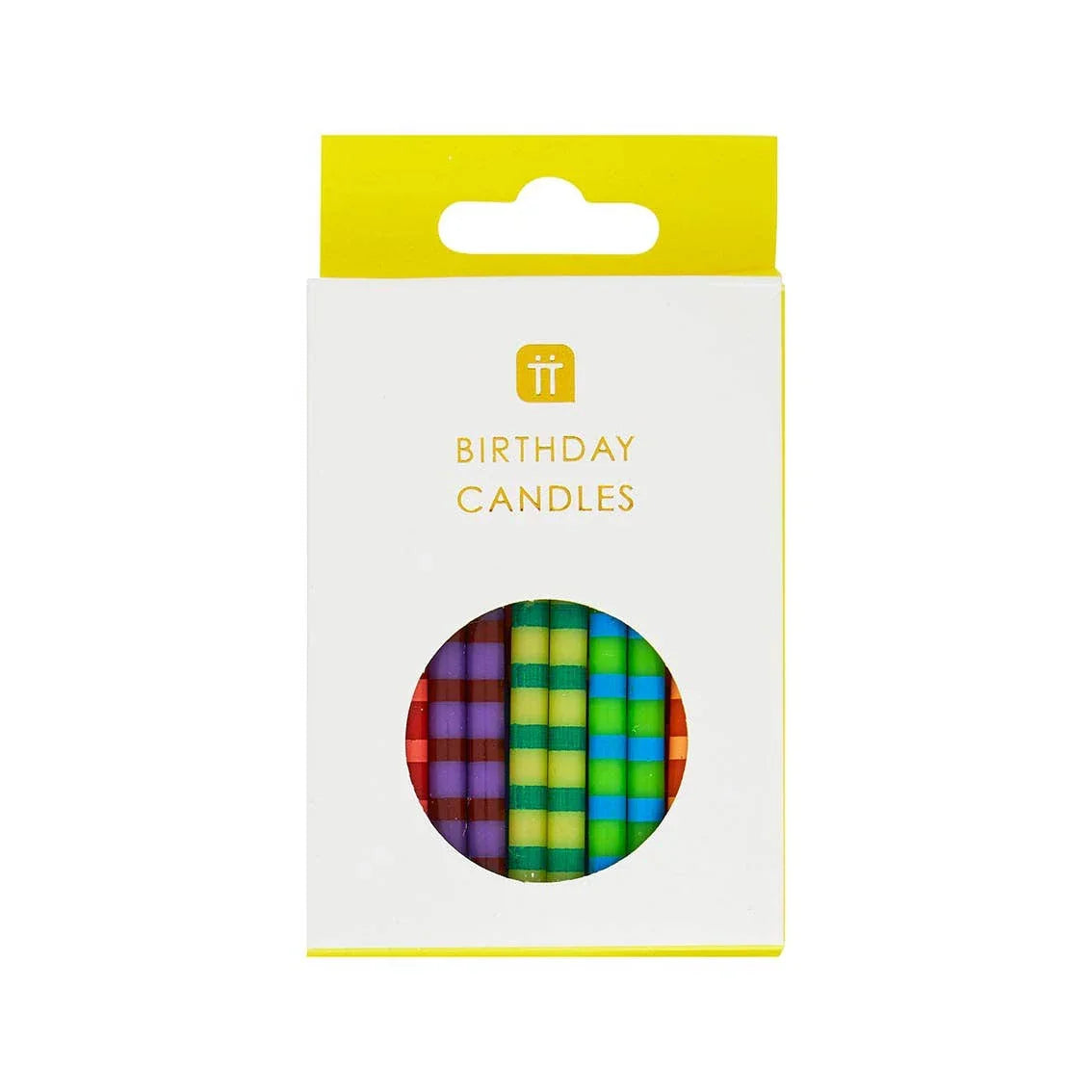 Striped Birthday Candles | 24 Pack | Birthday Party | - Marcel’s Culinary Experience