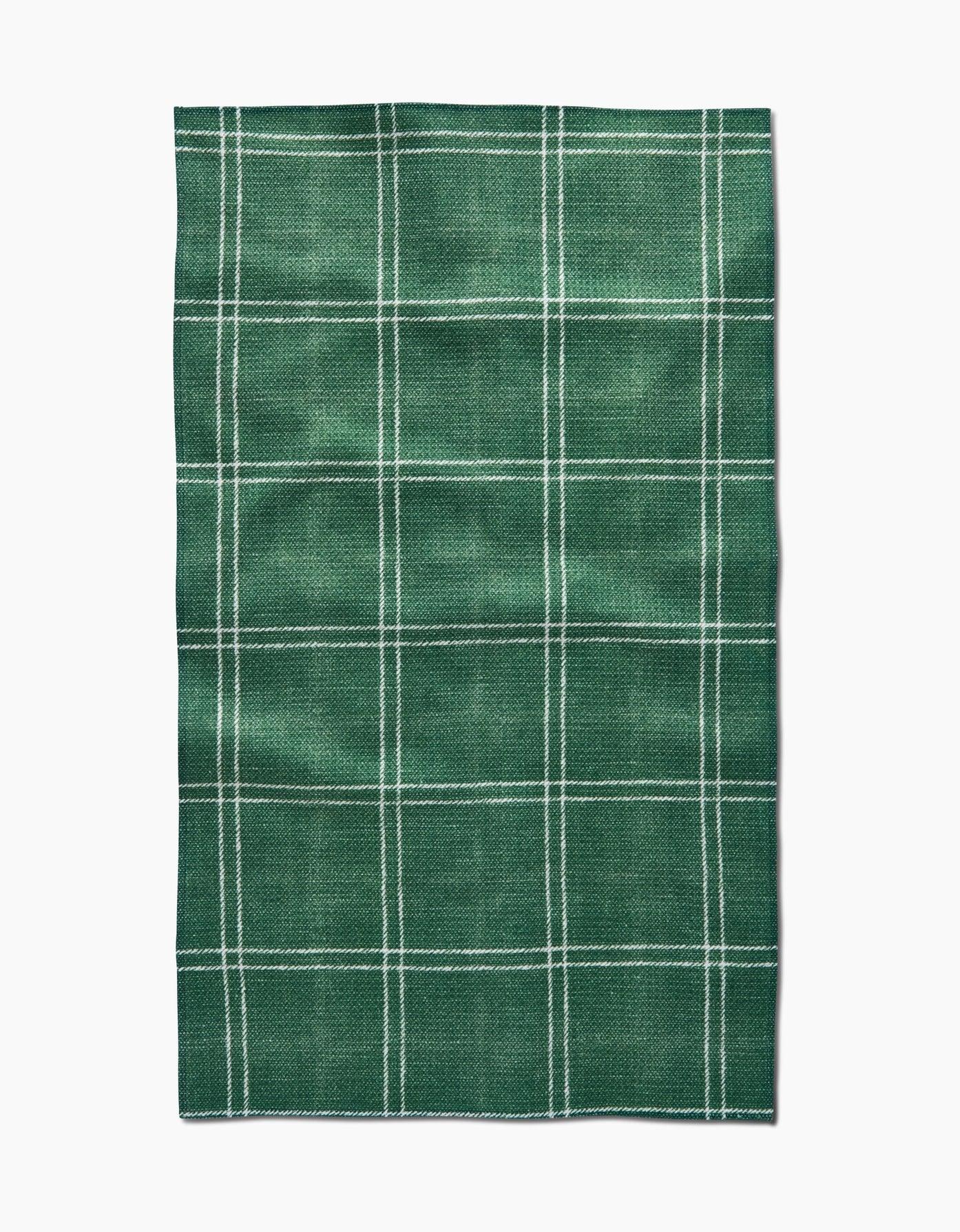 Geometry Pine Forest Plaid Tea Towel - Marcel’s Culinary Experience