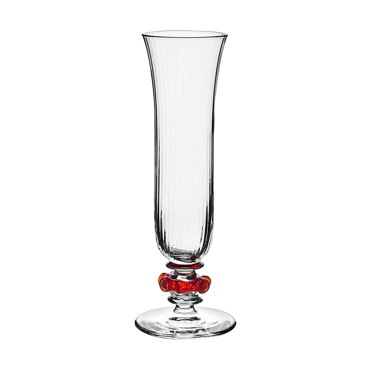 Juliska Nell Ruffle Champagne Flute - Ruby