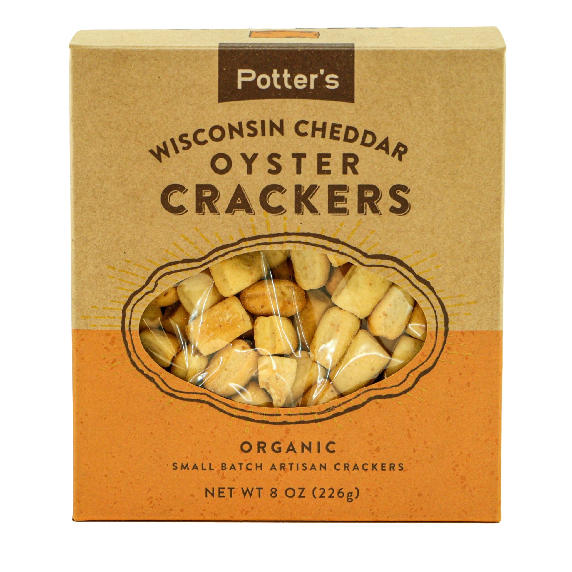 Potter's Crackers Organic Wisconsin Cheddar Oyster Crackers - Marcel’s Culinary Experience