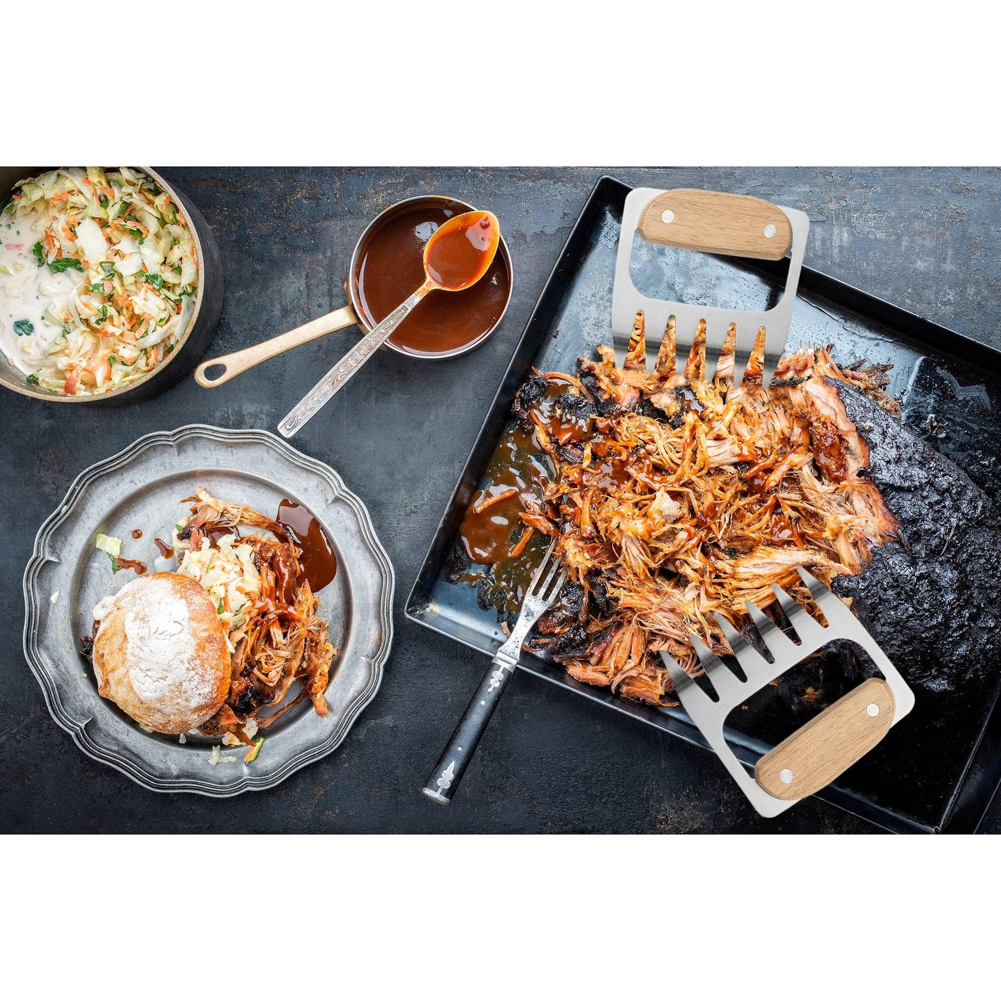 Stainless Steel Meat Shredding Bear Claws,4.4" x 4.2" - Marcel’s Culinary Experience