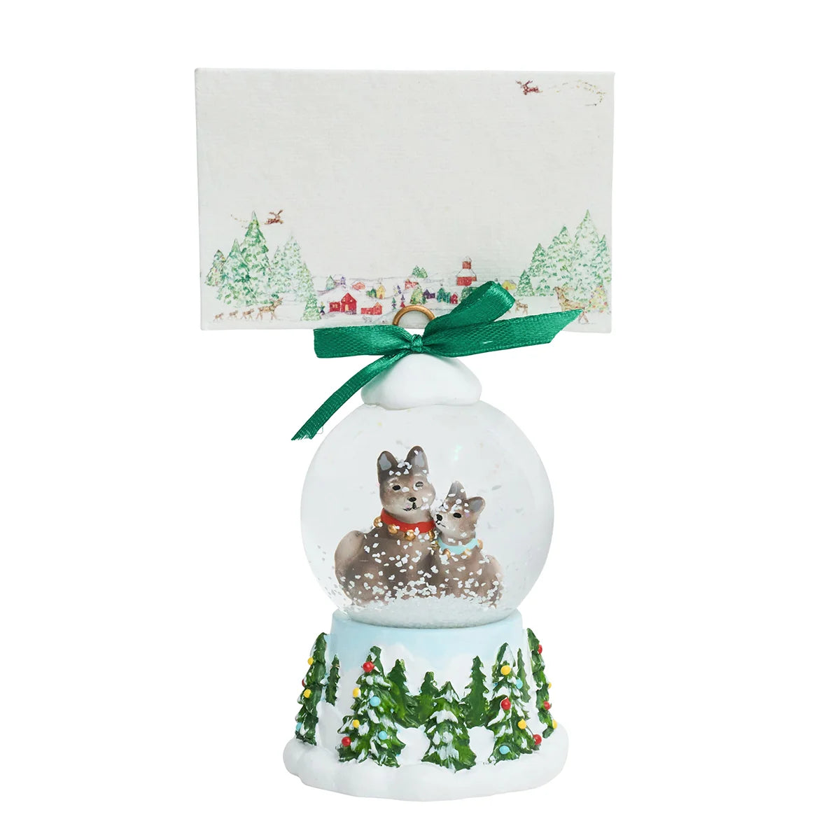 Juliska Berry & Thread North Pole Snow Globe Place Card Holders
