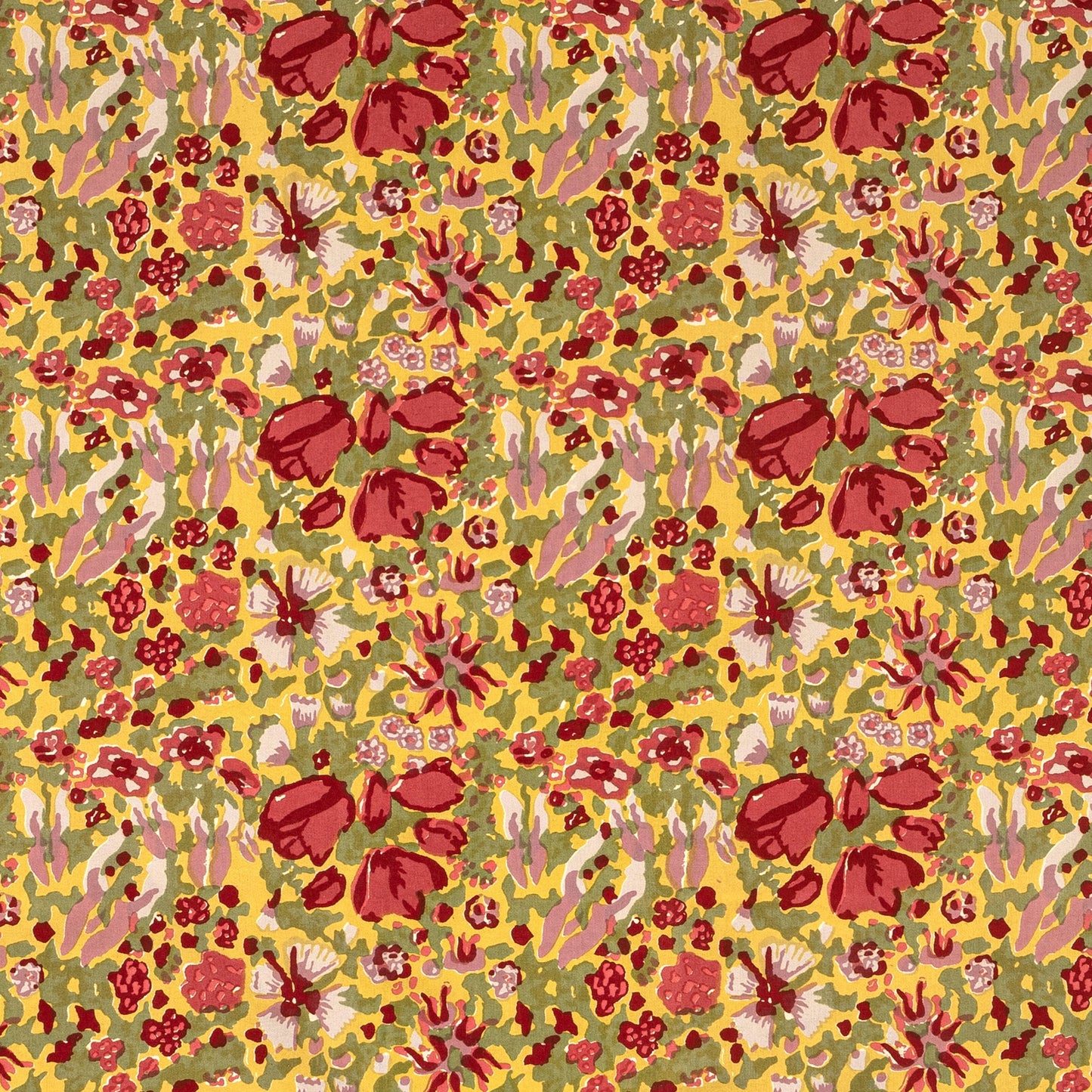 Jardin Red & Green | French Tablecloths - Marcel’s Culinary Experience