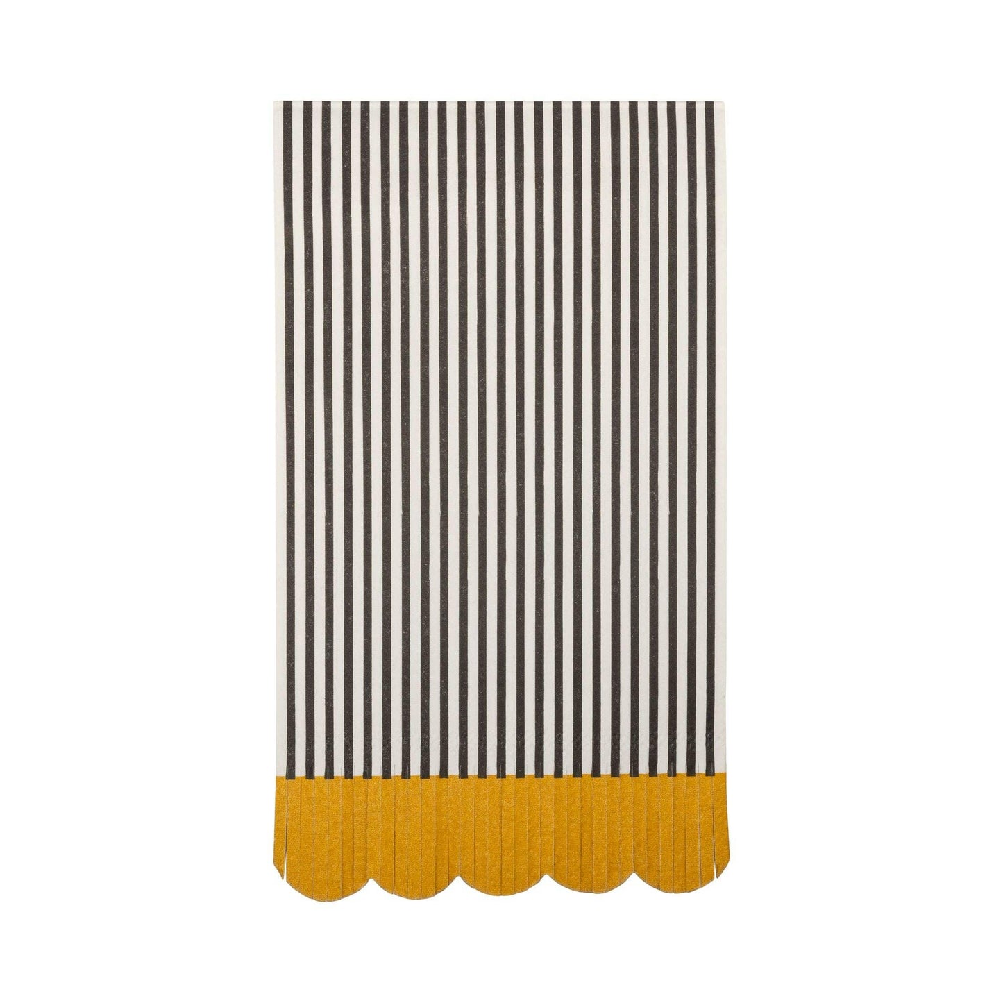 Black & Cream Striped Dinner Napkin - Marcel’s Culinary Experience