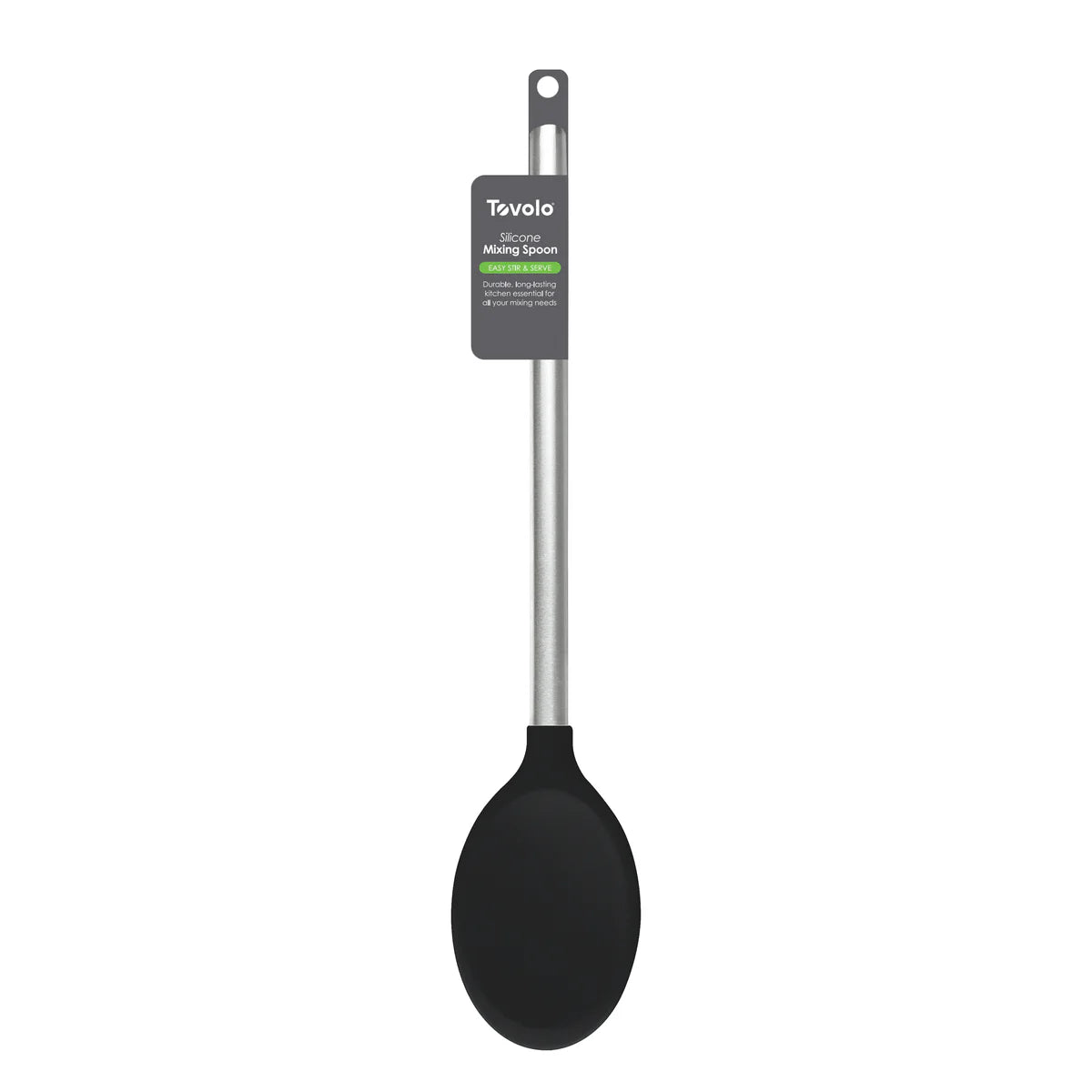 Tovolo Silicone and Stainless Steel Mixing Spoon - Black