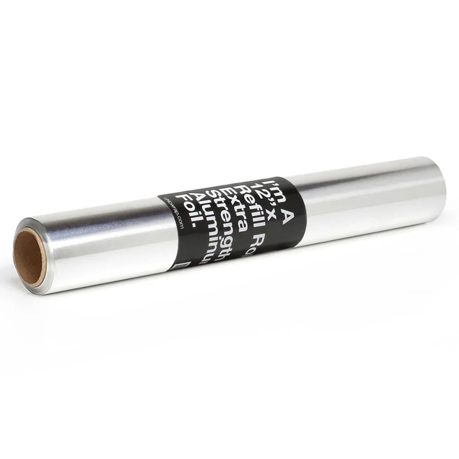 ChicWrap Heavy Duty Professional Grade Aluminum Foil Refill Roll 12" x 100'