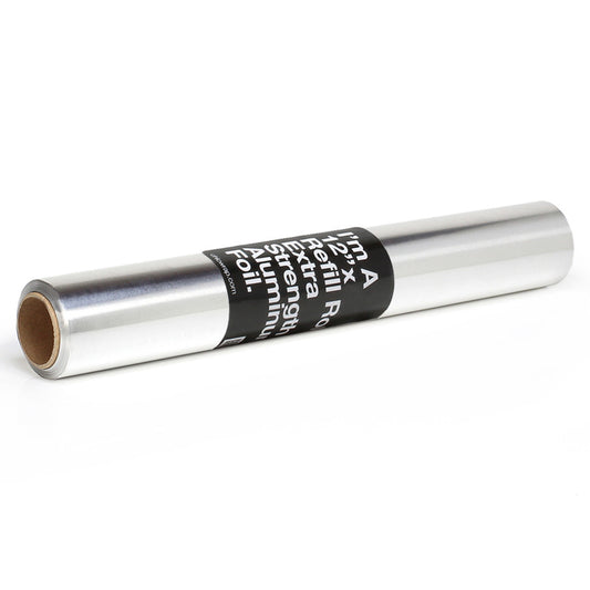 ChicWrap Heavy Duty Professional Grade Aluminum Foil Refill Roll 12" x 100'