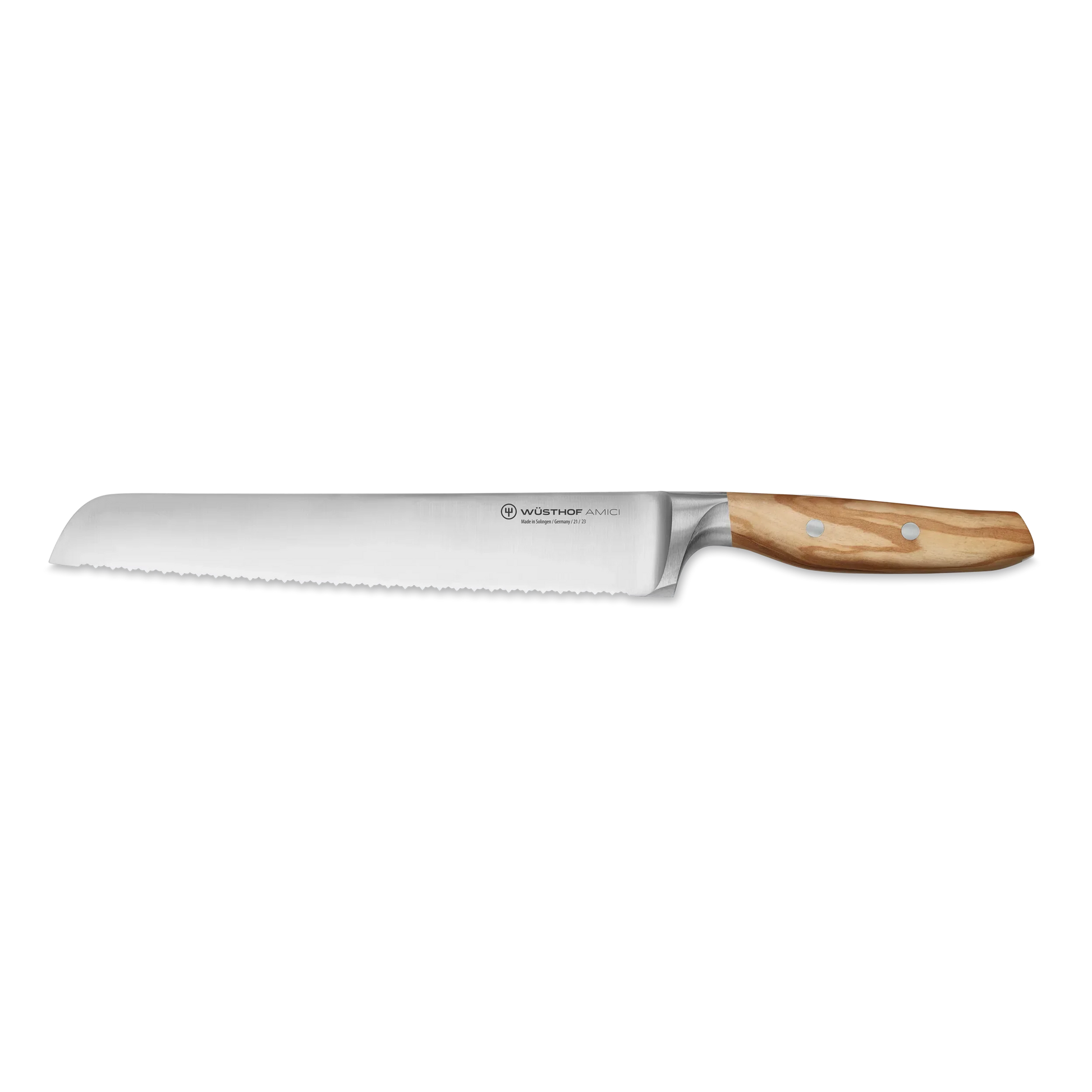 Wüsthof Amici Double-Serrated Bread Knife 9" - Marcel’s Culinary Experience