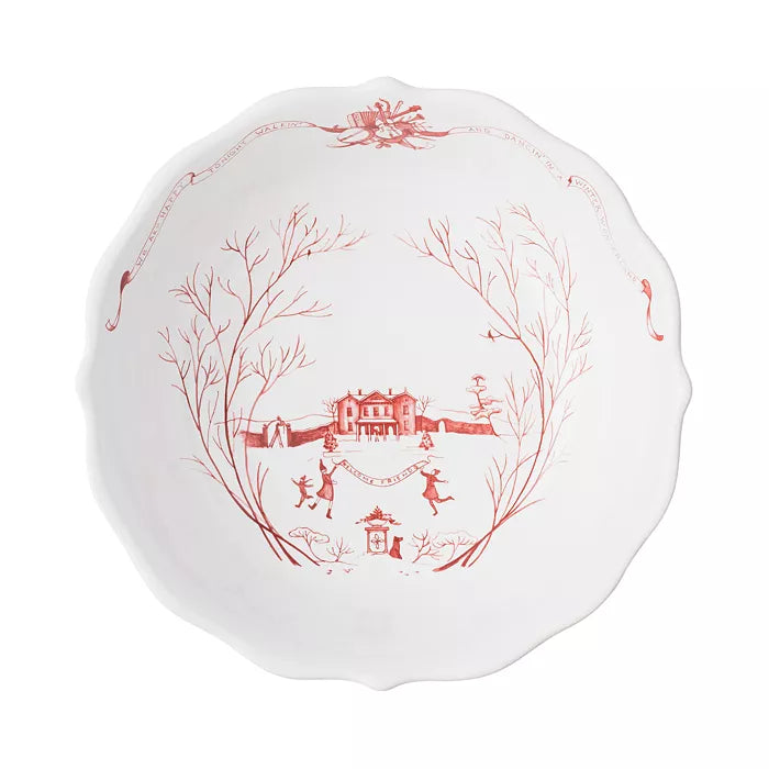 Juliska Country Estate Winter Frolic 10" Serving Bowl - Ruby - Marcel’s Culinary Experience