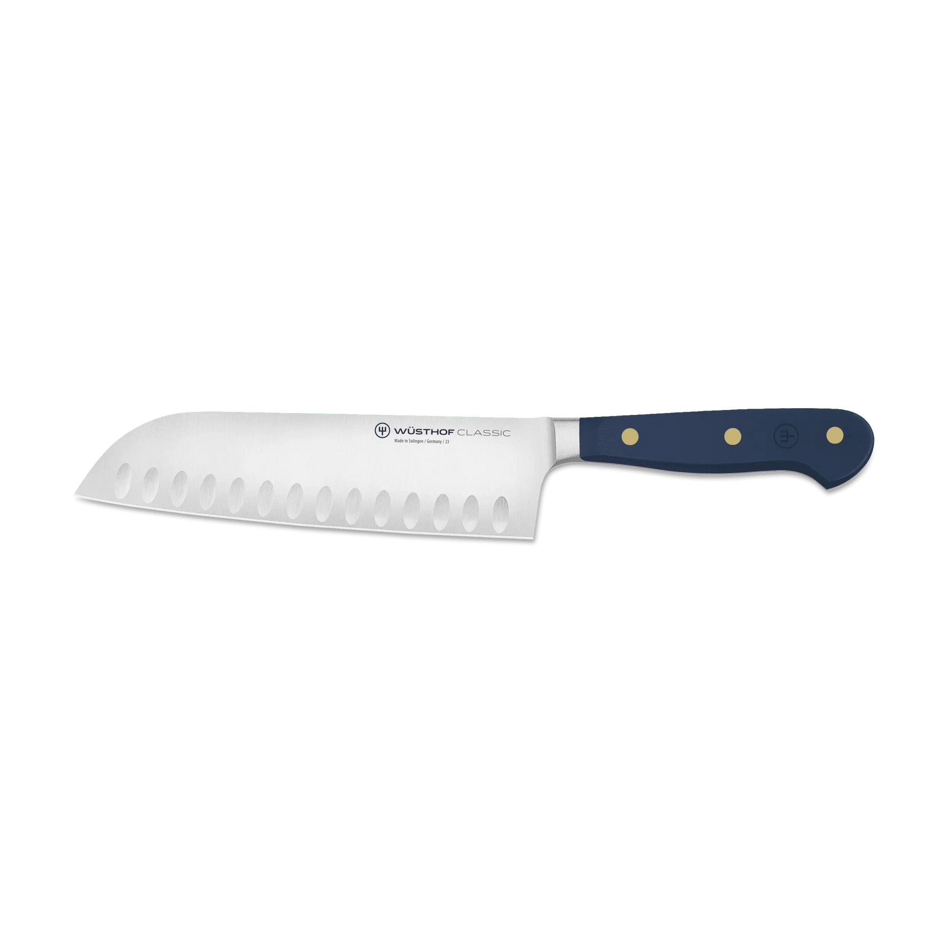 Wusthof Classic 7" Hollow Edge Santoku - Blueberry - Marcel’s Culinary Experience