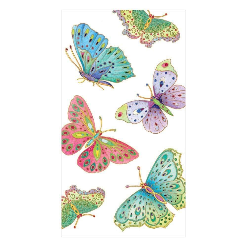 Caspari Jeweled Butterflies in Pearl Guest Napkins - Marcel’s Culinary Experience