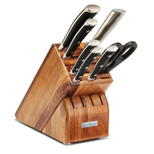 Wüsthof Classic Ikon 8pc Acacia Set - Marcel’s Culinary Experience