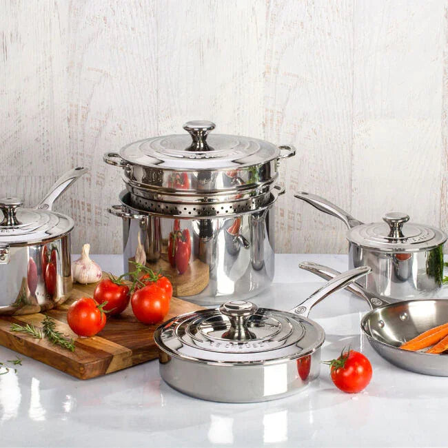 Le Creuset Signature Stainless Steel 10-Piece Cookware Set - Marcel’s Culinary Experience