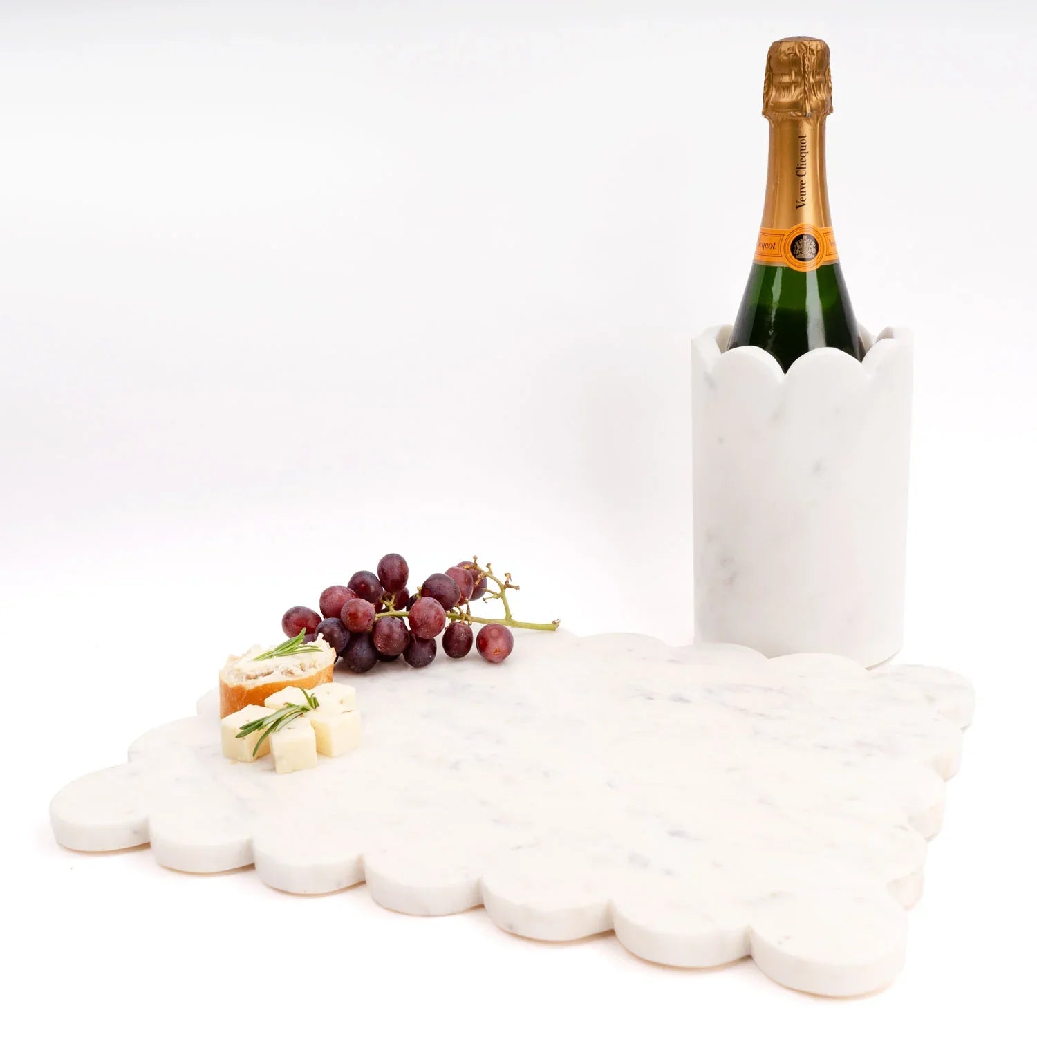 Scalloped Marble Wine Chiller - Marcel’s Culinary Experience