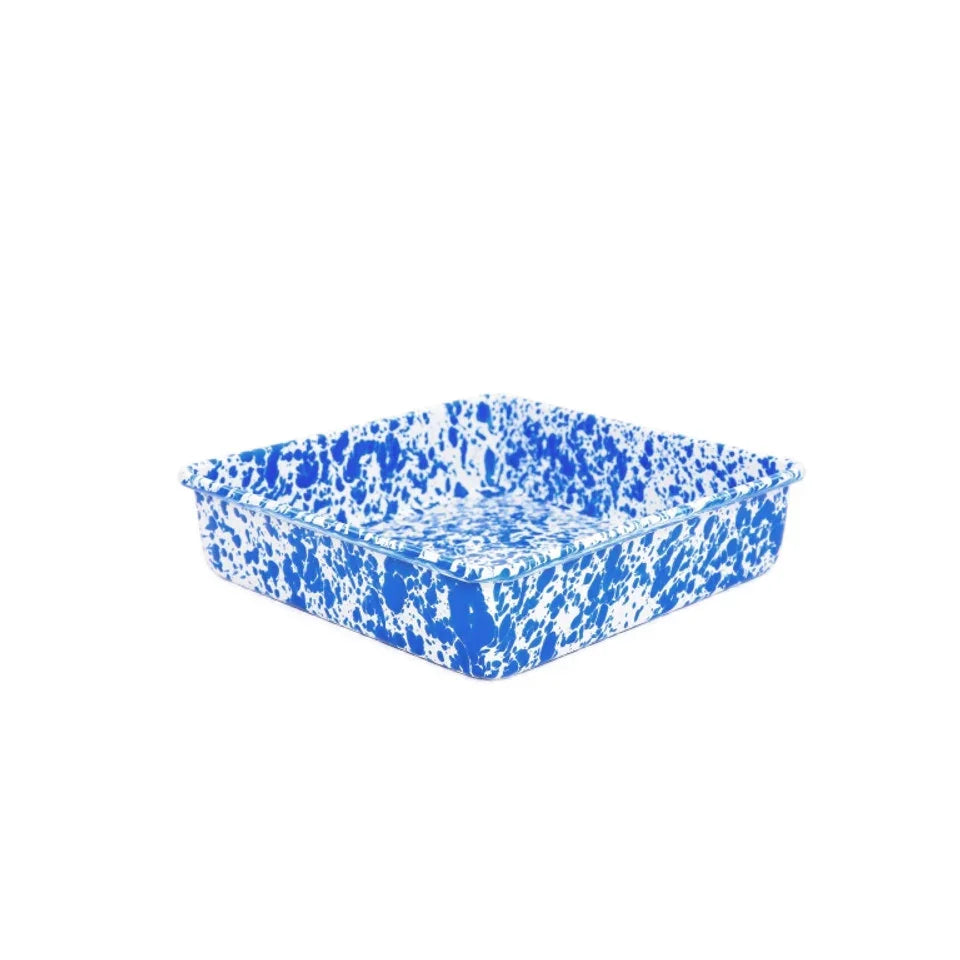 Crow Canyon Enamelware Splatter Square Brownie Pan - Marcel’s Culinary Experience