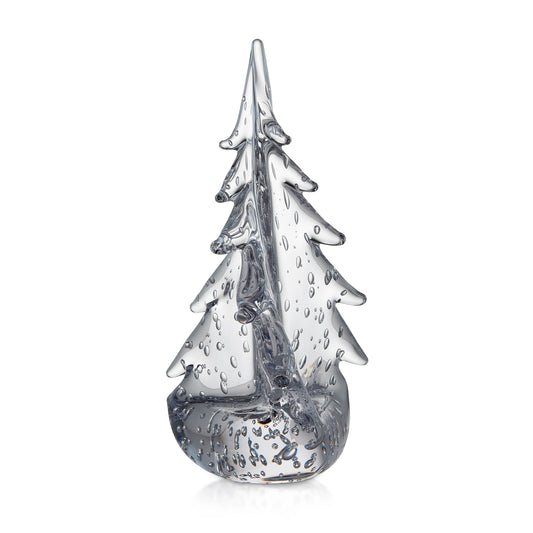 Simon Pearce Bubble Twist Glass Evergreen, 10 in.