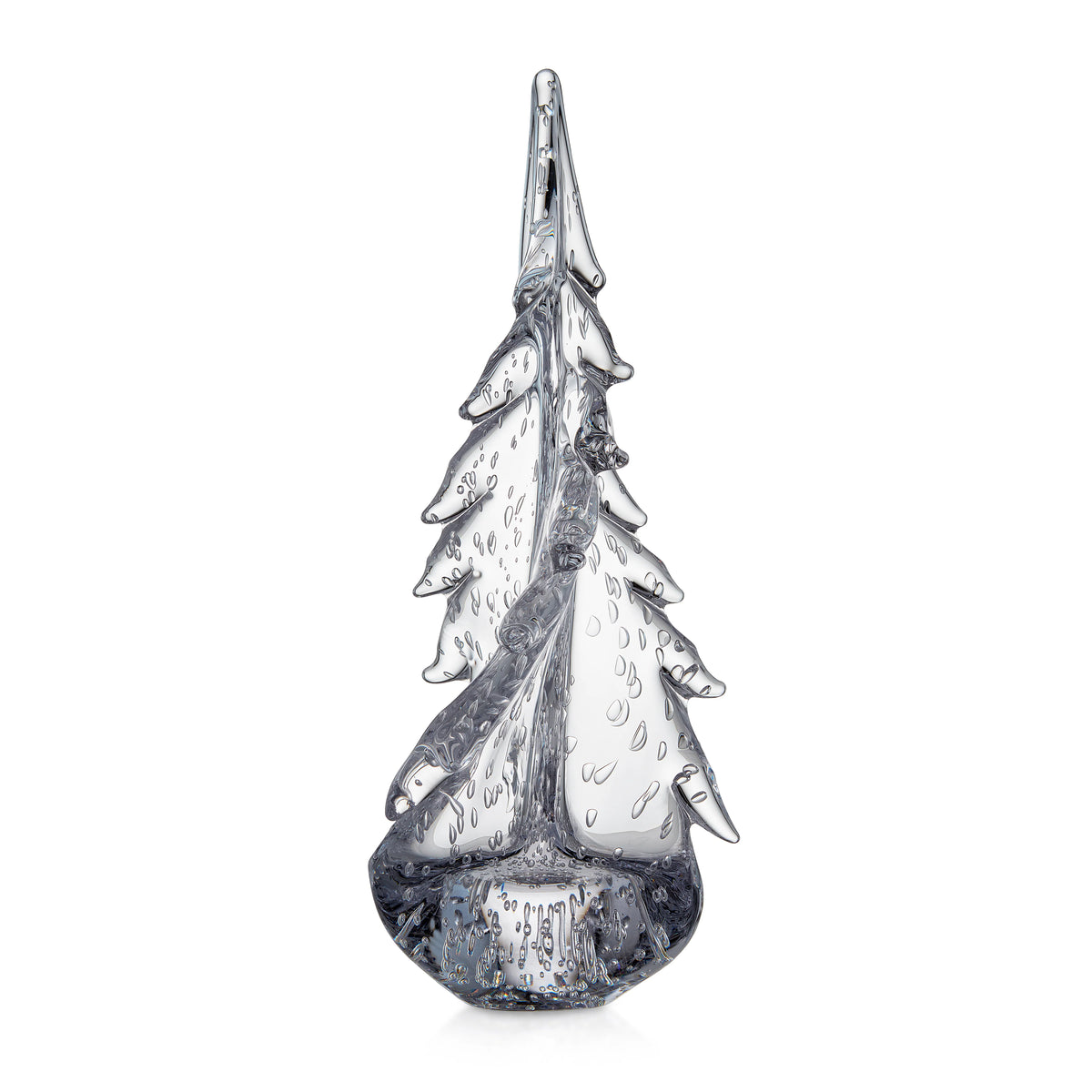 Simon Pearce Bubble Twist Glass Evergreen, 14 in.