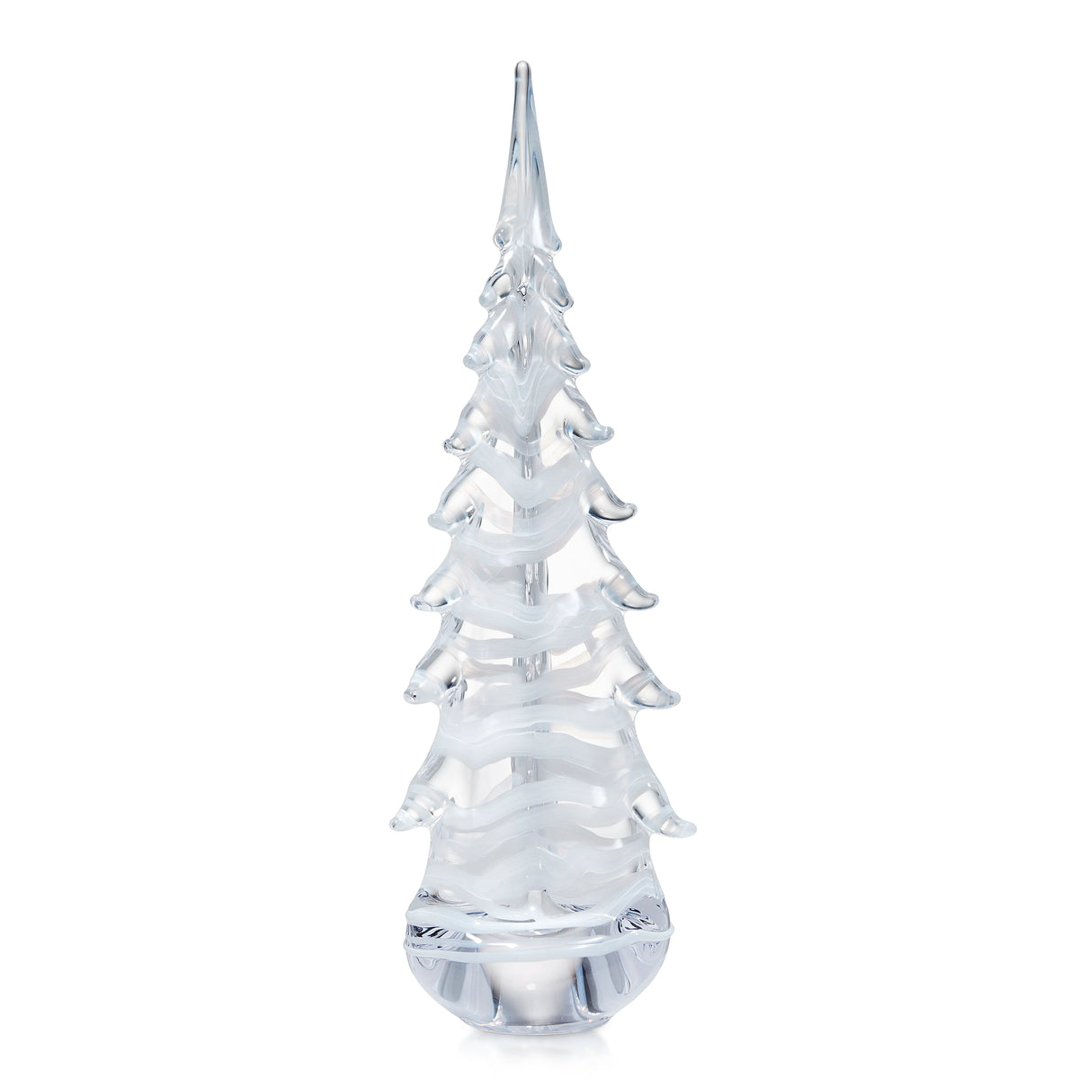 Simon Pearce Snowdrift Glass Evergreen, 18 in.