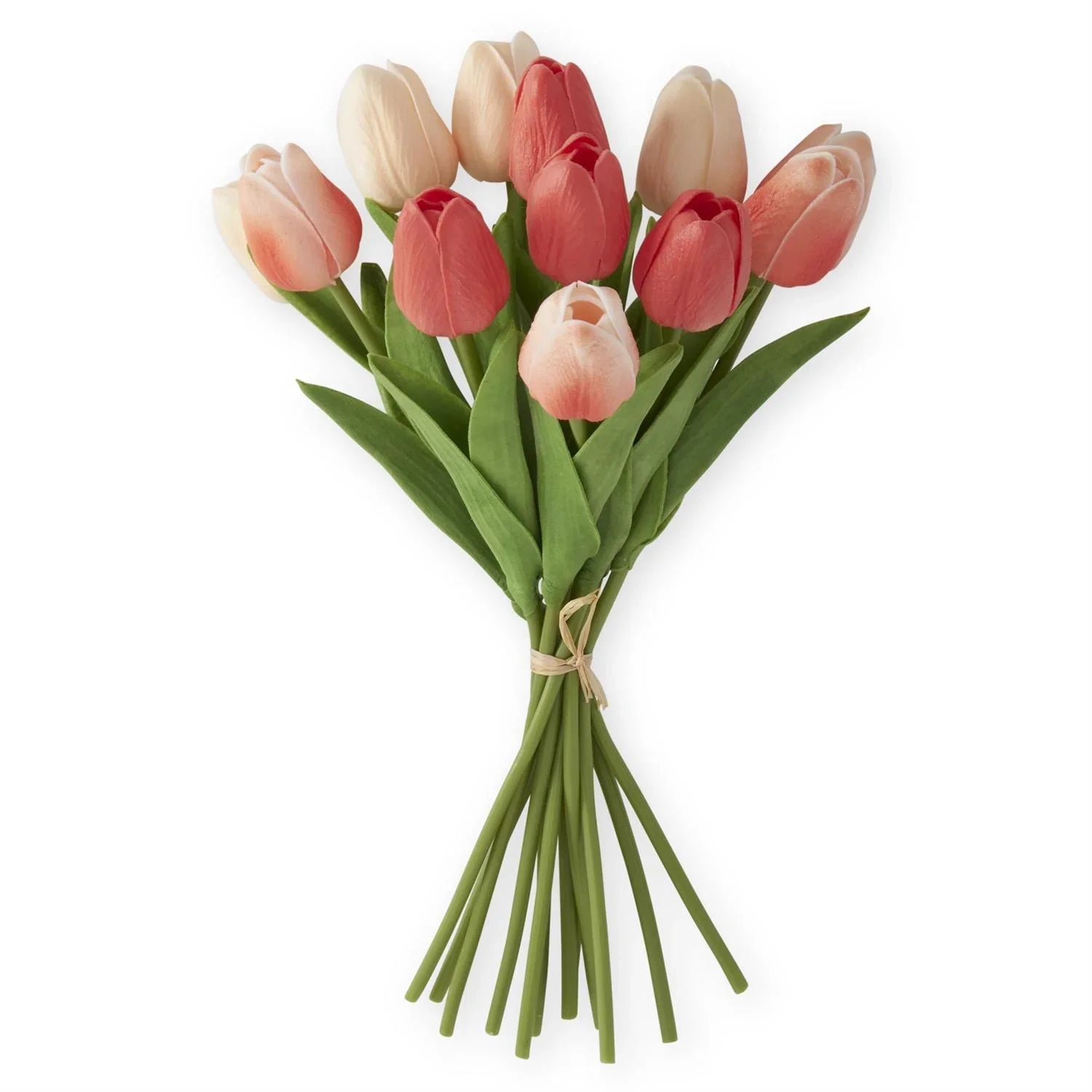 Coral & Peach Real Touch Mini Tulip Bundle 13" - Marcel’s Culinary Experience