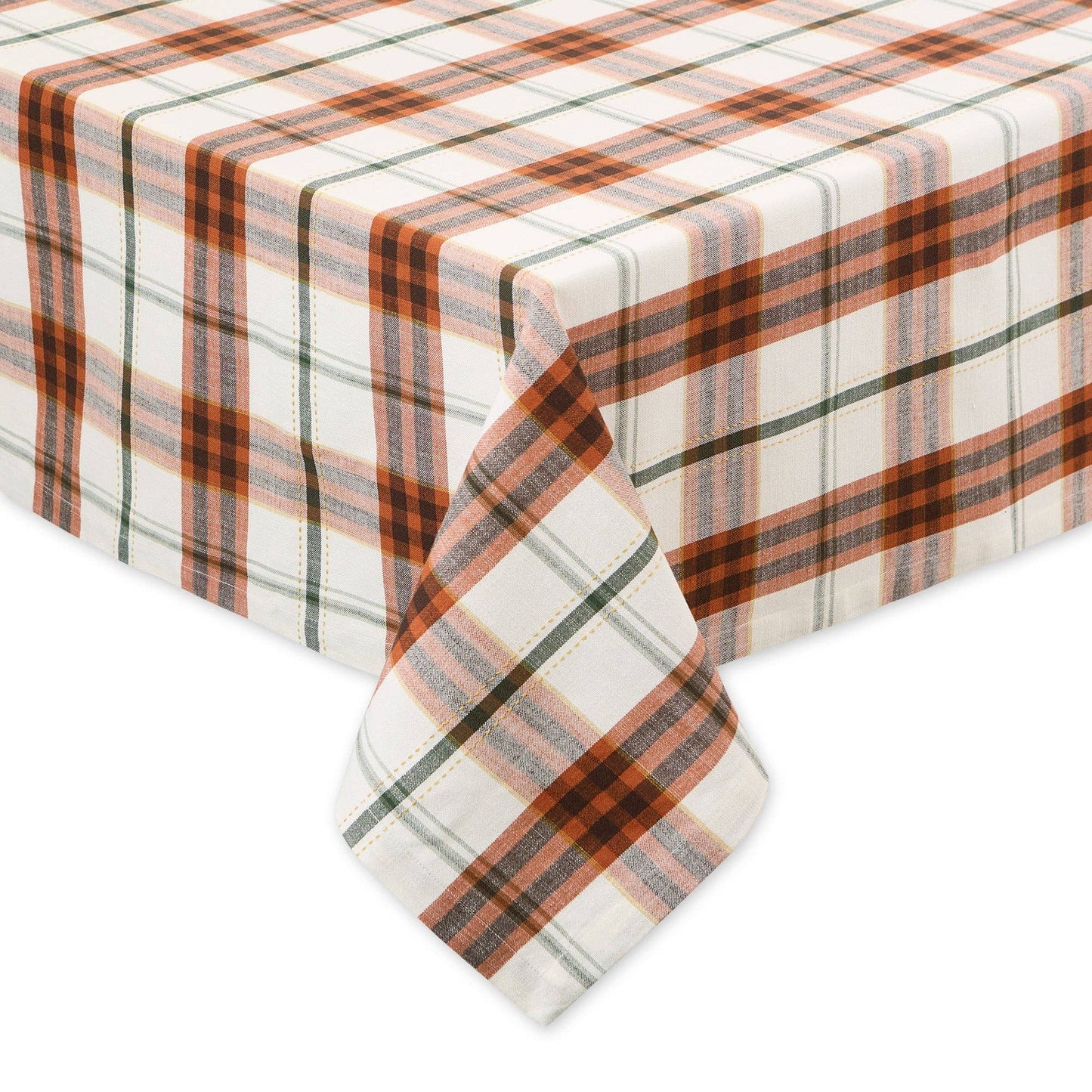 Autumn Picnic Plaid Tablecloth 60x84"