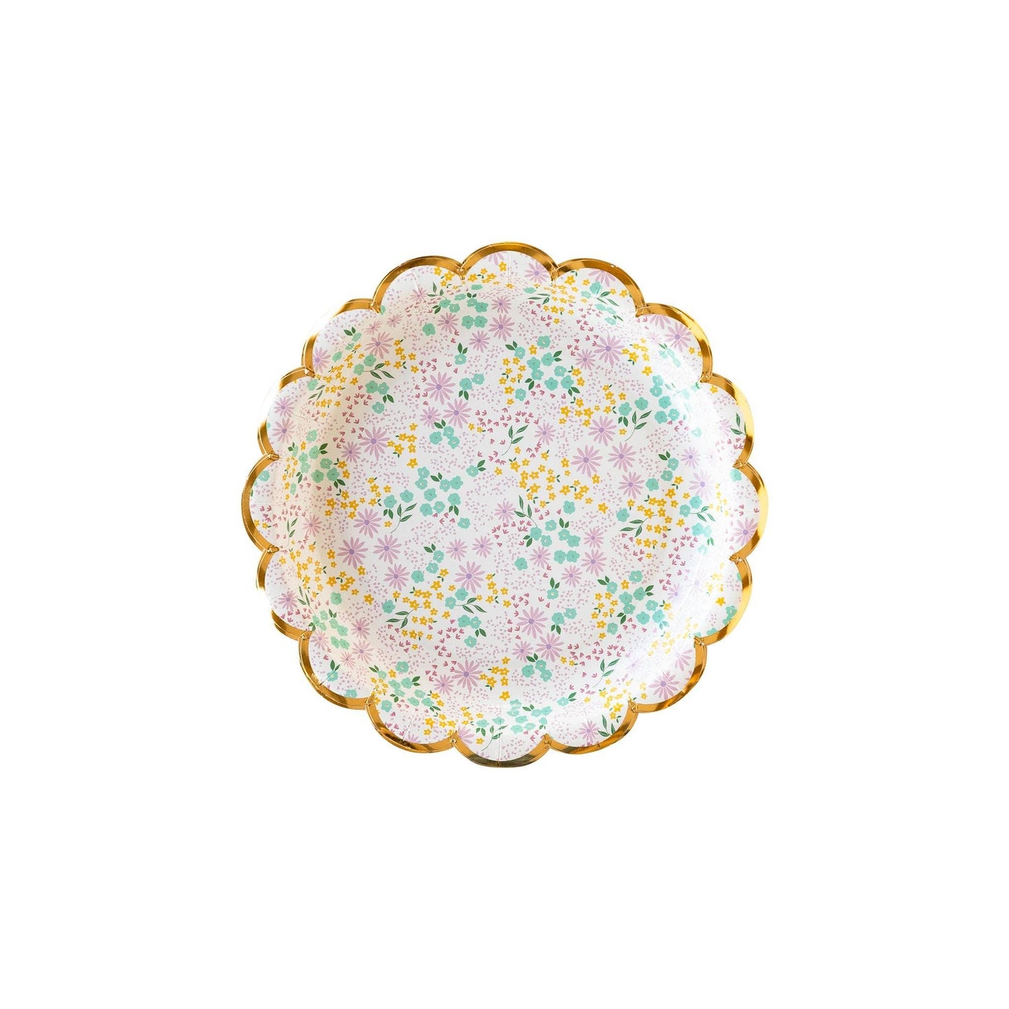 Ditsy Floral Round Scallop 7" Plate - Marcel’s Culinary Experience